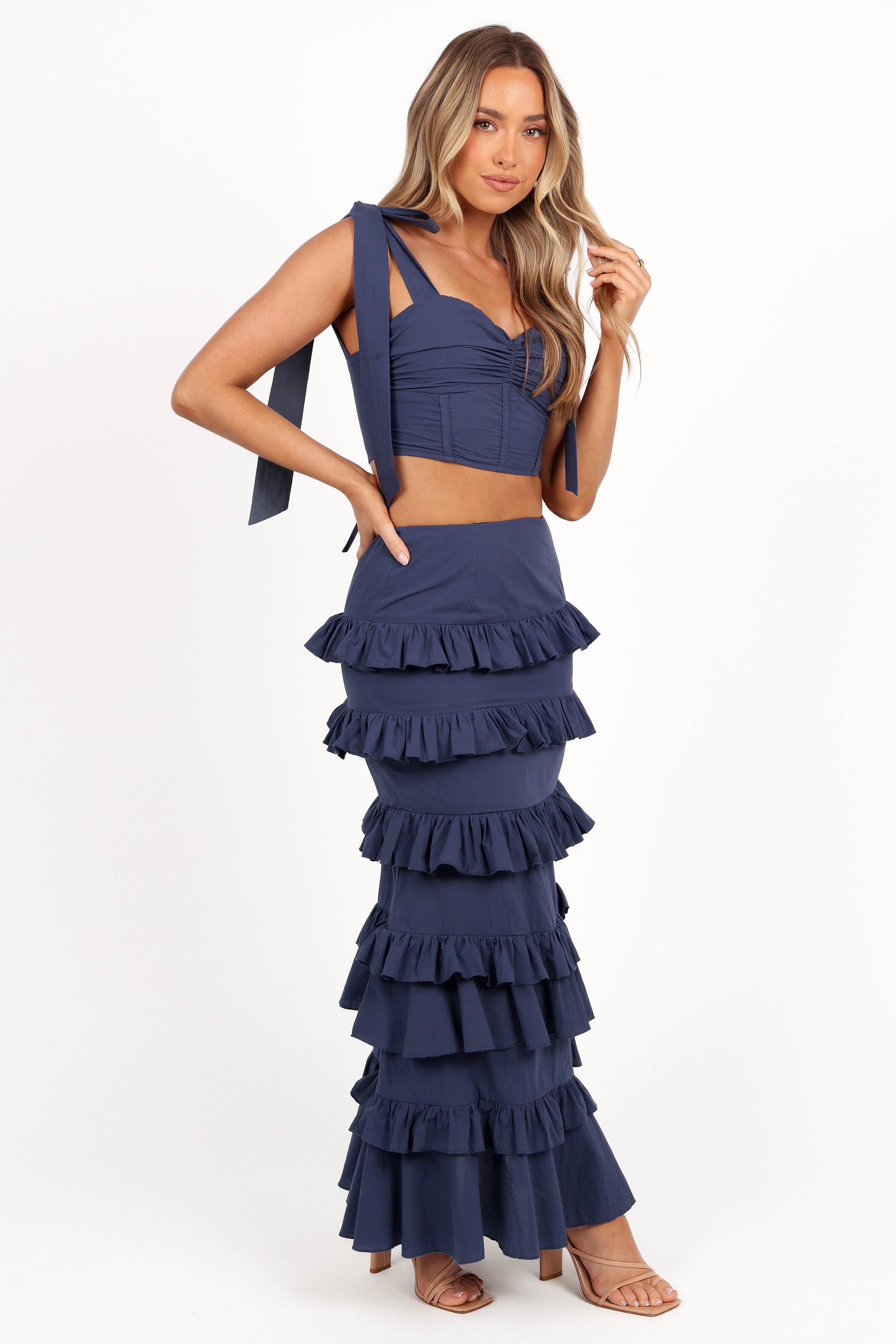 Tia Two Piece Set - Navy