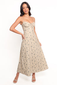 Tiarna Maxi Dress - Blue Floral