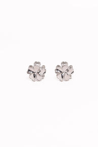 Tiffany 2 Pack Flower Hair Clips - Silver