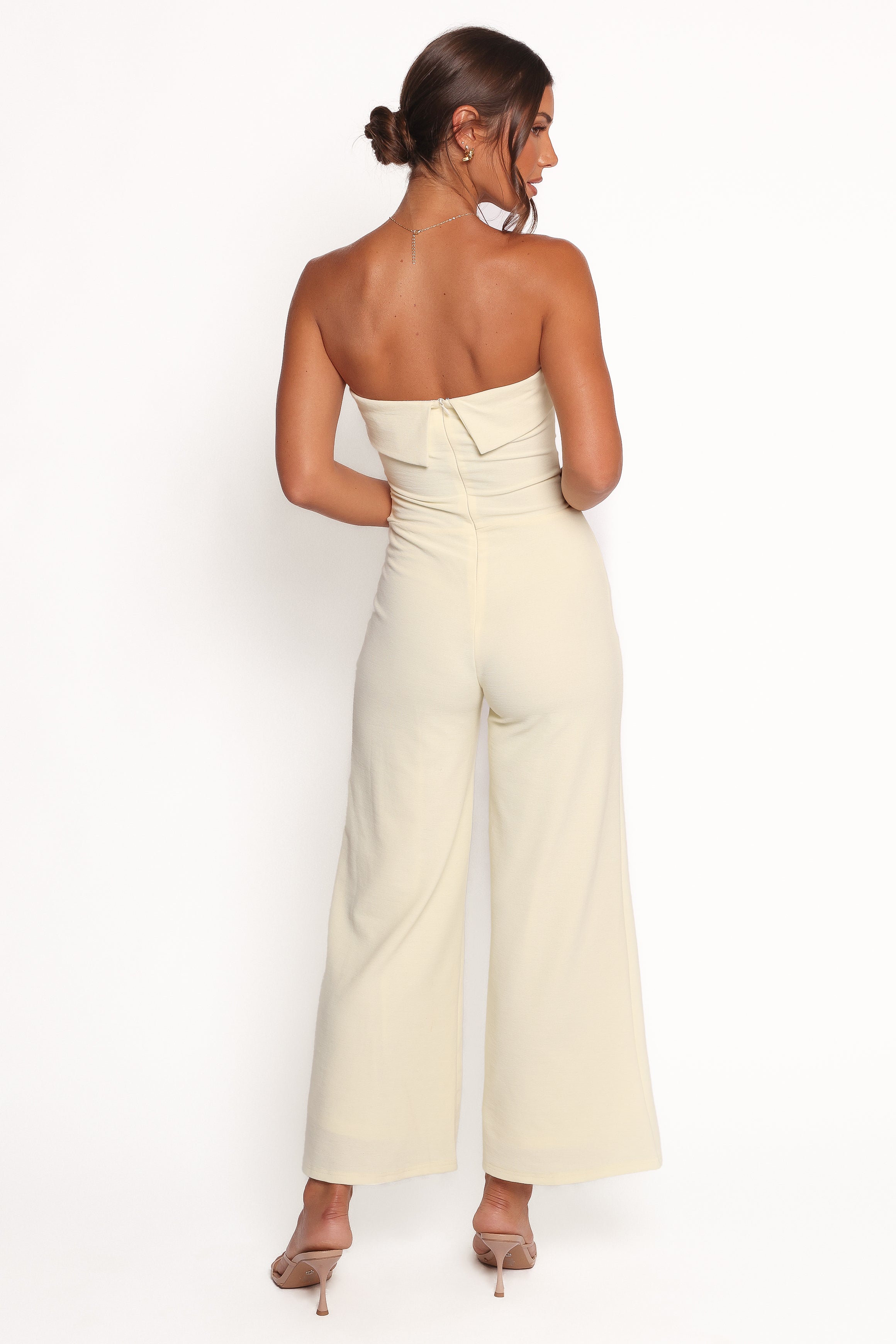 Trixette Strapless Jumpsuit - Butter