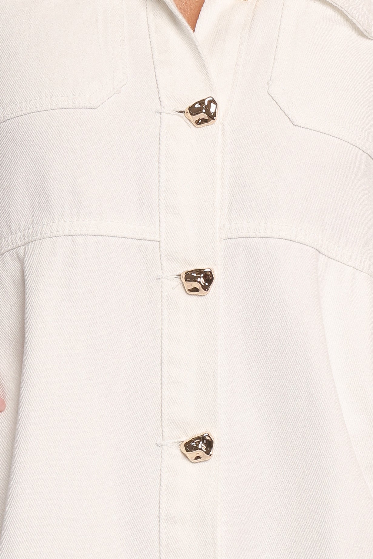 Turner Denim Dress - White Denim