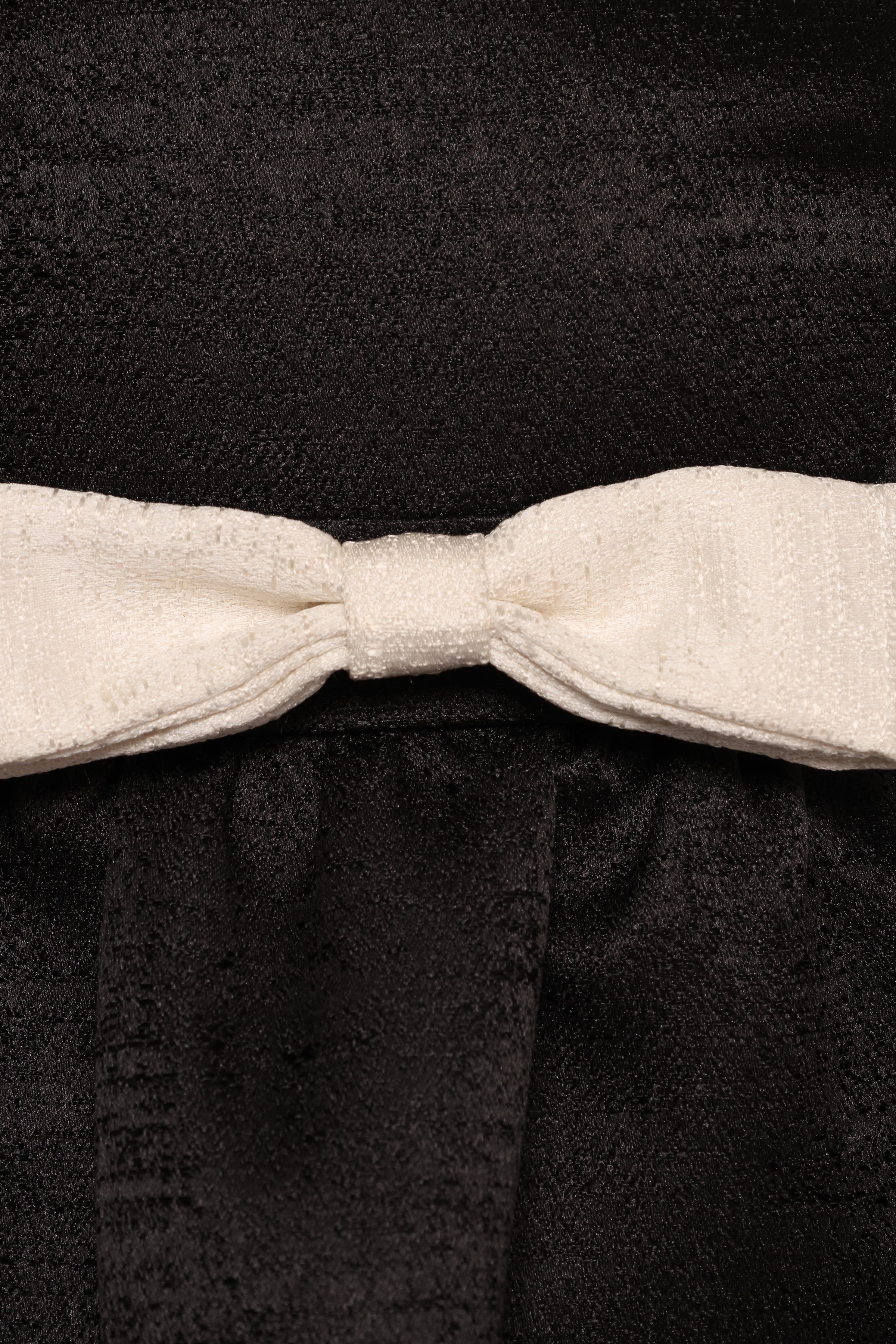 Valentina Mini Bow Dress - Black/Ivory