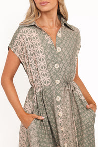 Verlina Maxi Dress - Patchwork Print