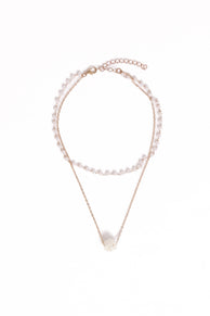Viola Necklace Set - Pearl/Gold