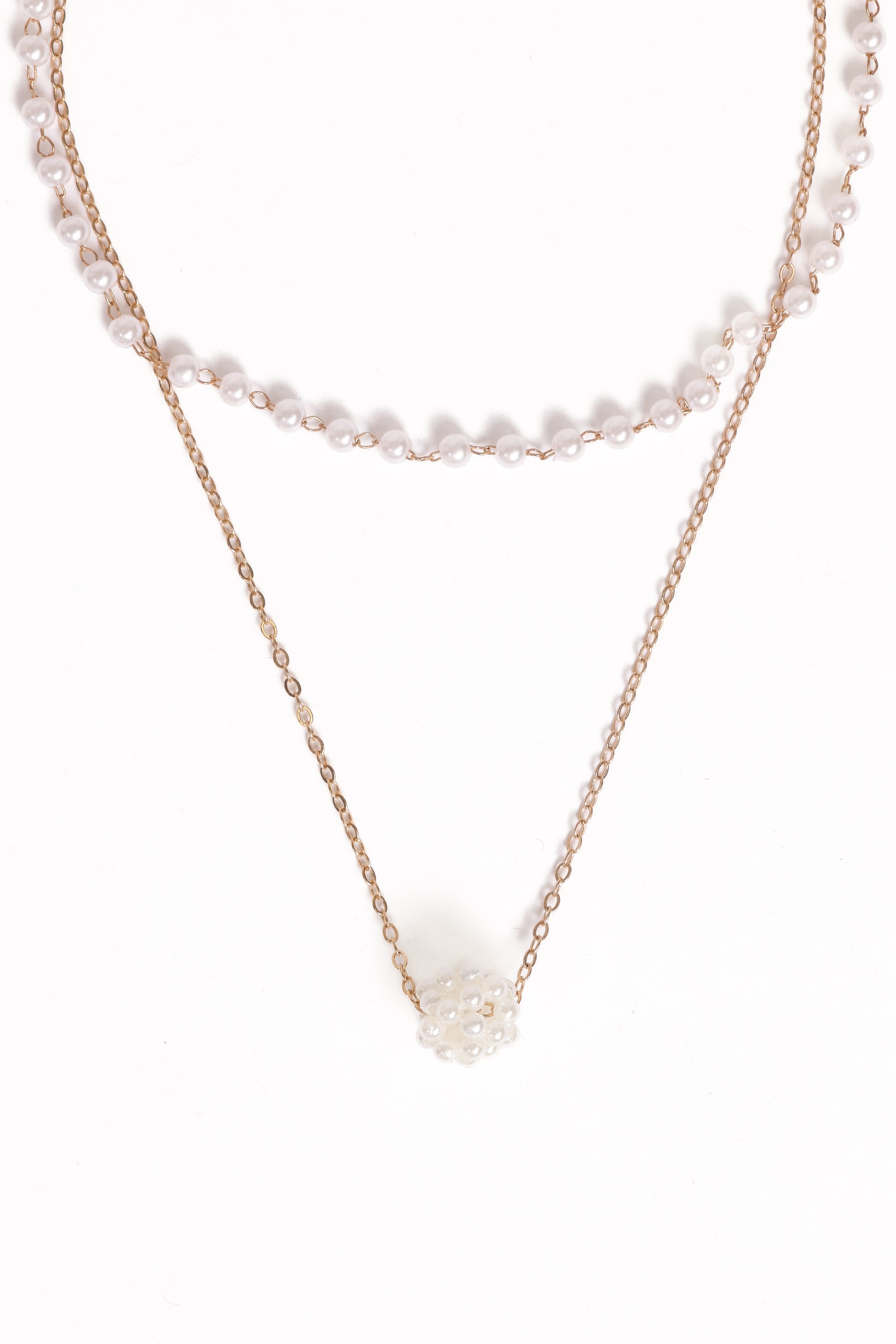 Viola Necklace Set - Pearl/Gold