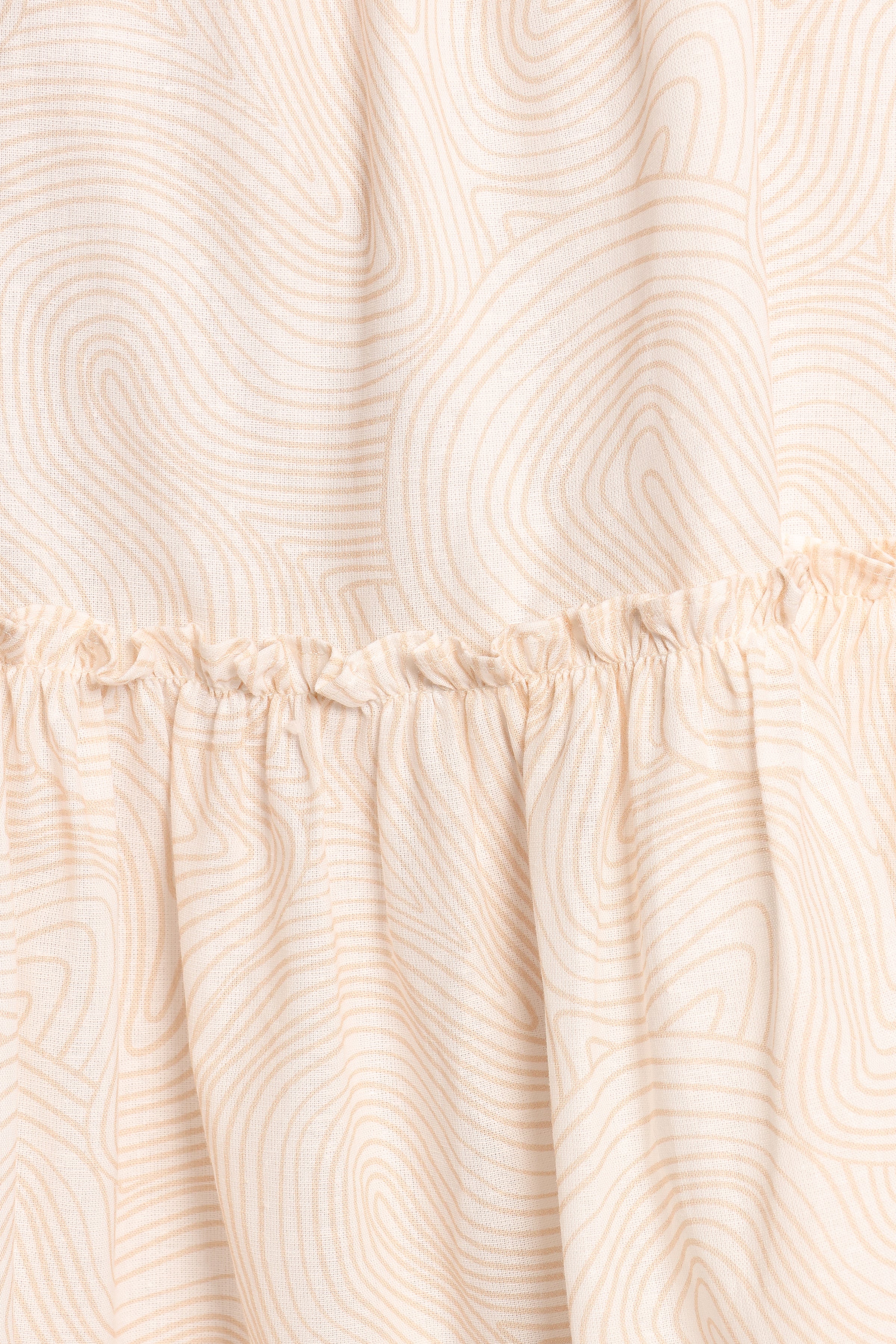 Wells Mini Dress - Tan Swirl