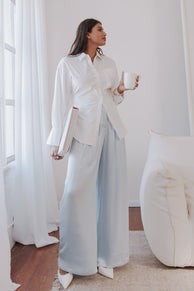 Yacra Tie Shirt - White