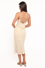 Yelena Dress - Yellow Floral