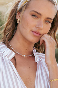 Ziva Necklace - White