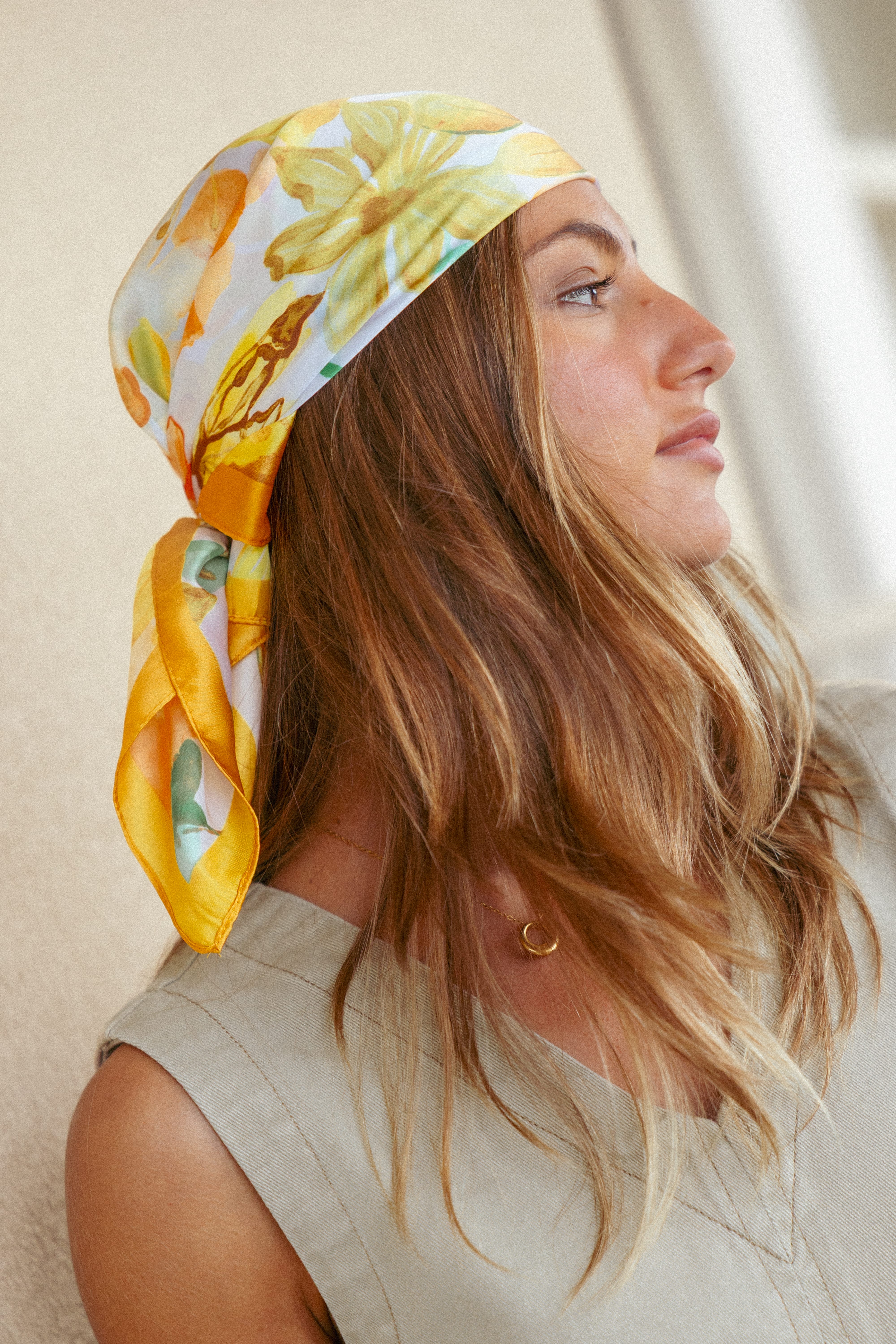 ACCESSORIES Alyssa Scarf - Yellow Floral