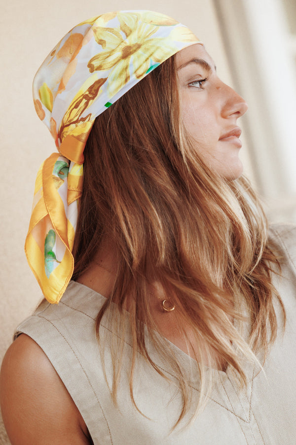 ACCESSORIES Alyssa Scarf - Yellow Floral