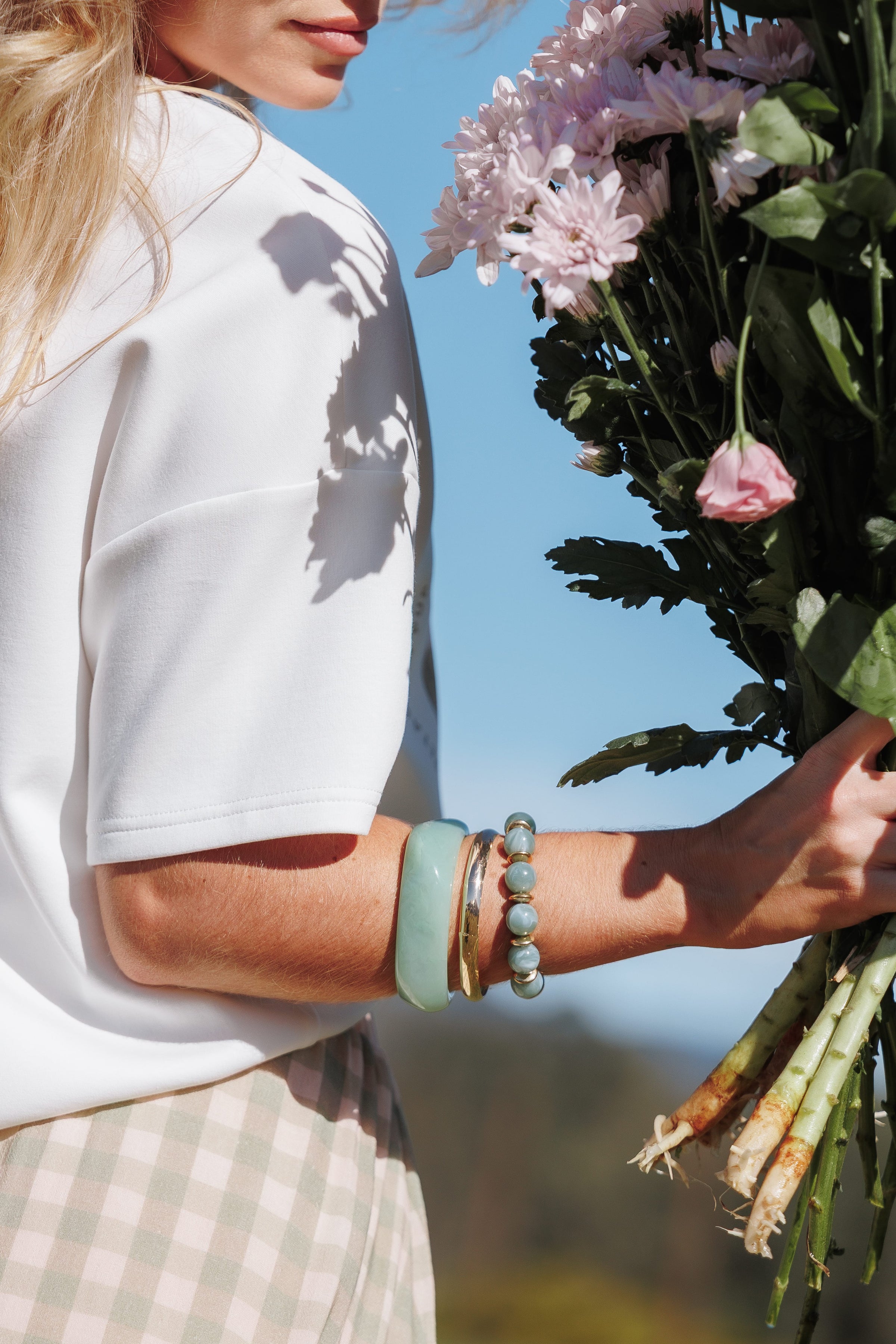 ACCESSORIES Cassidy Bangle Set - Green