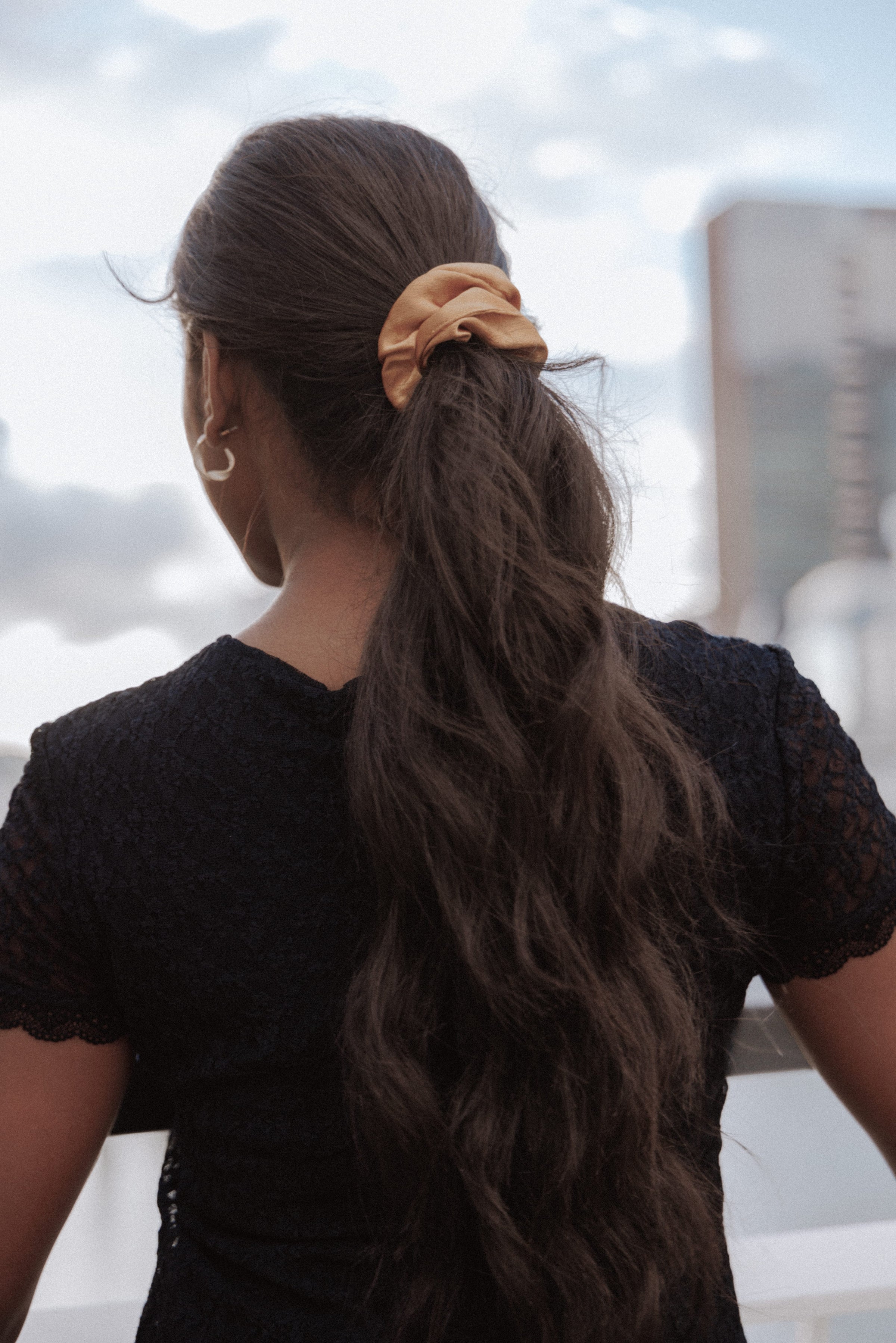 ACCESSORIES Cassie Hair Scrunchie - Mustard