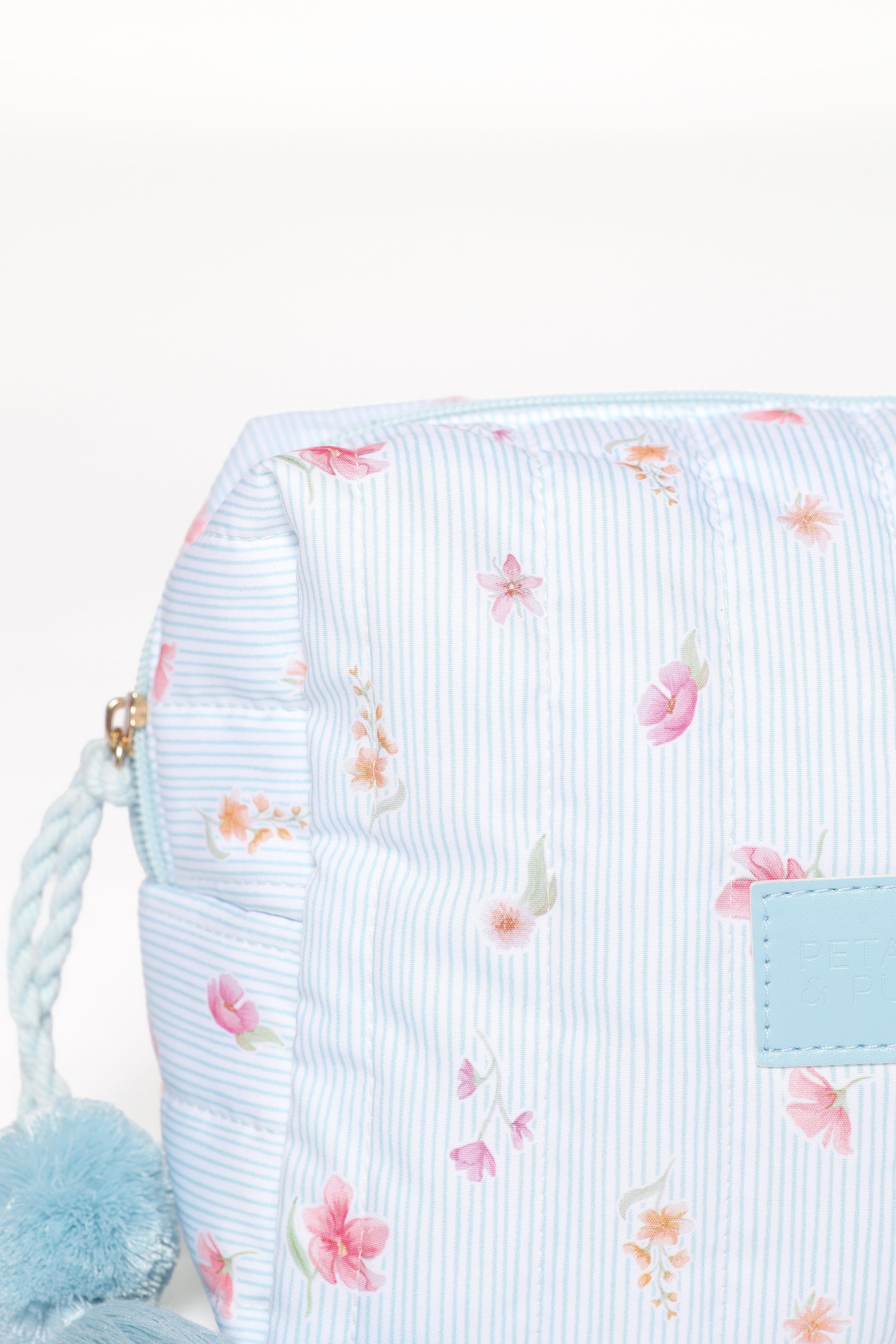 ACCESSORIES Cosmetic Case - Blue Garden Stripe