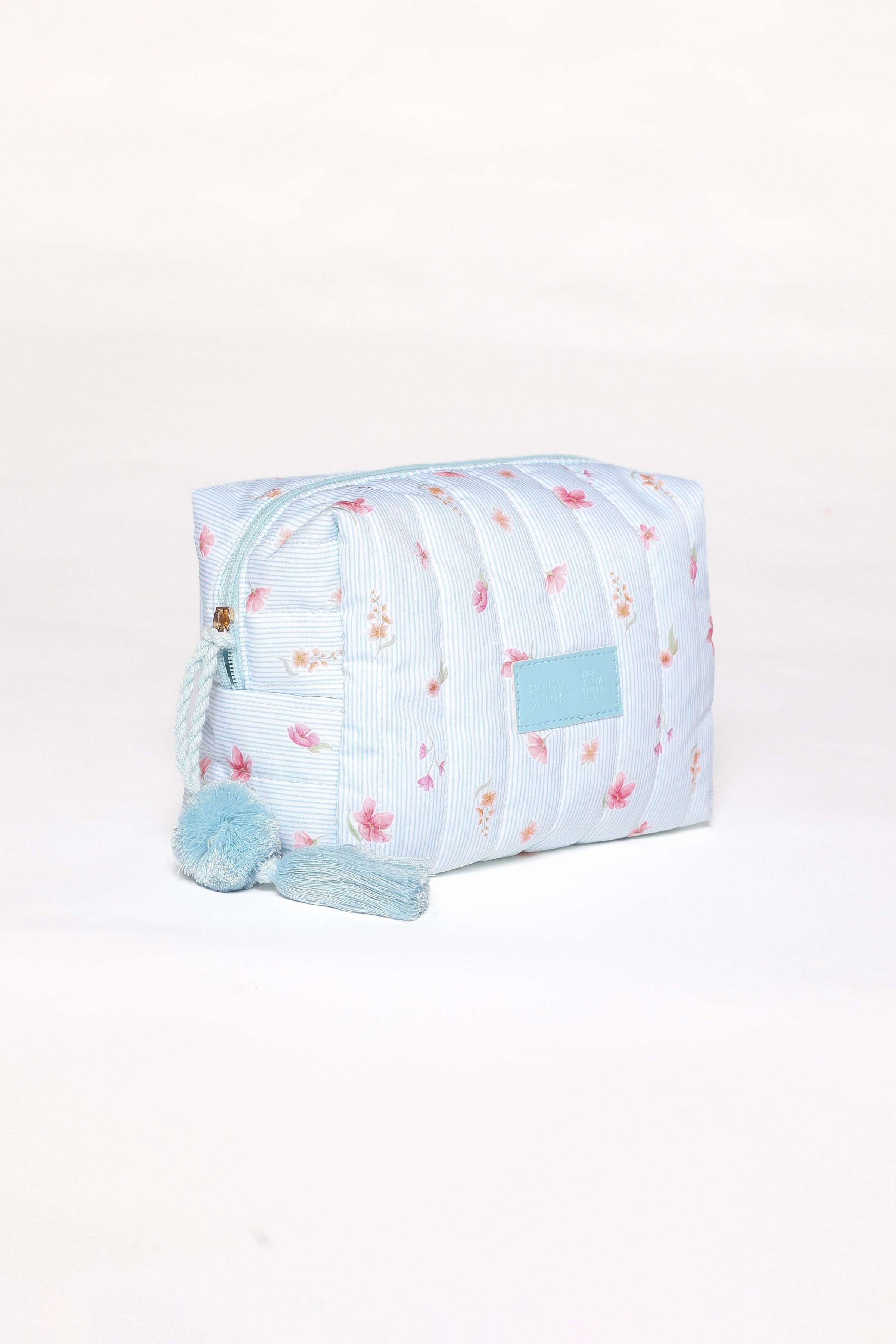 ACCESSORIES Cosmetic Case - Blue Garden Stripe
