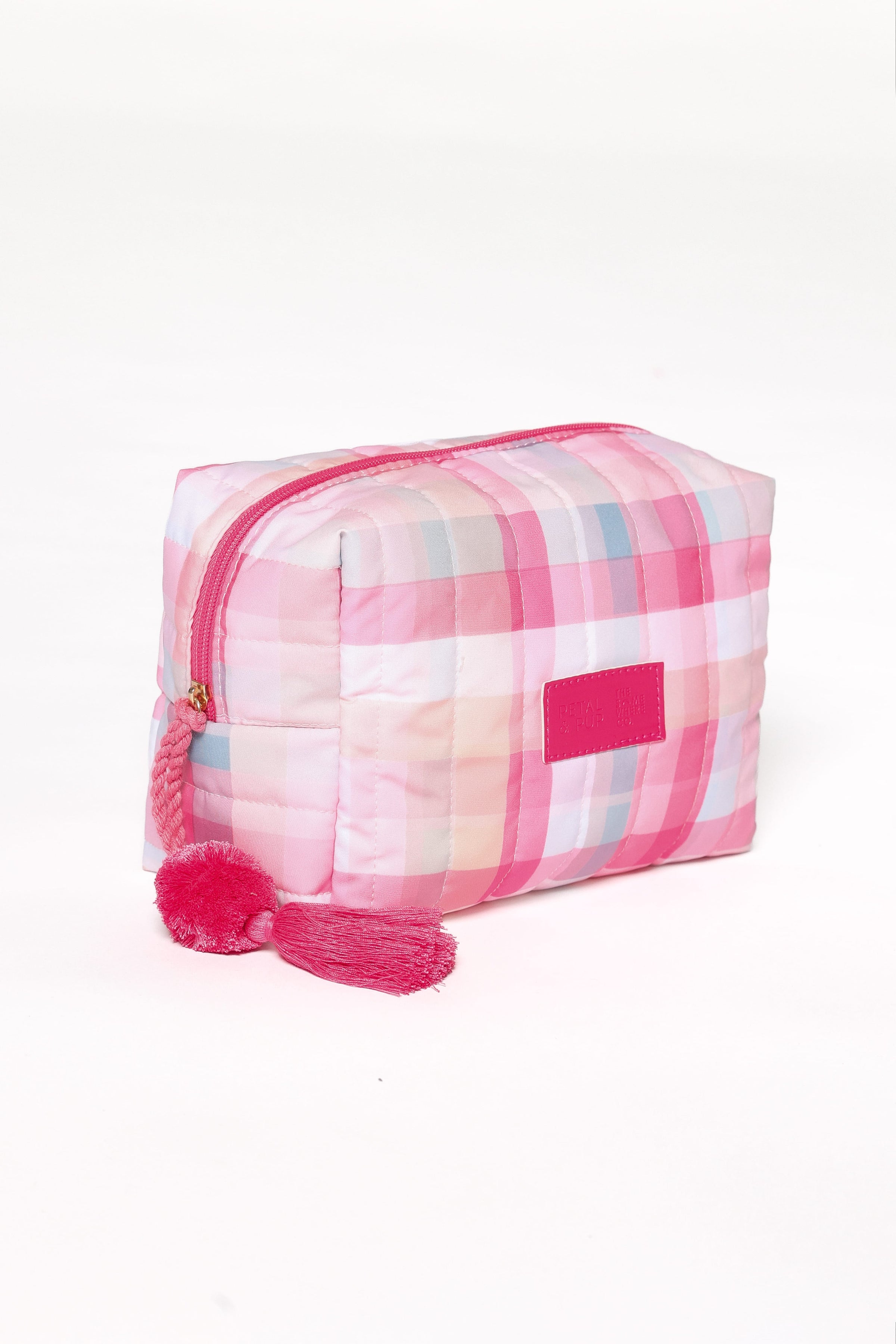 ACCESSORIES Cosmetic Case - Pink Picnic Plaid