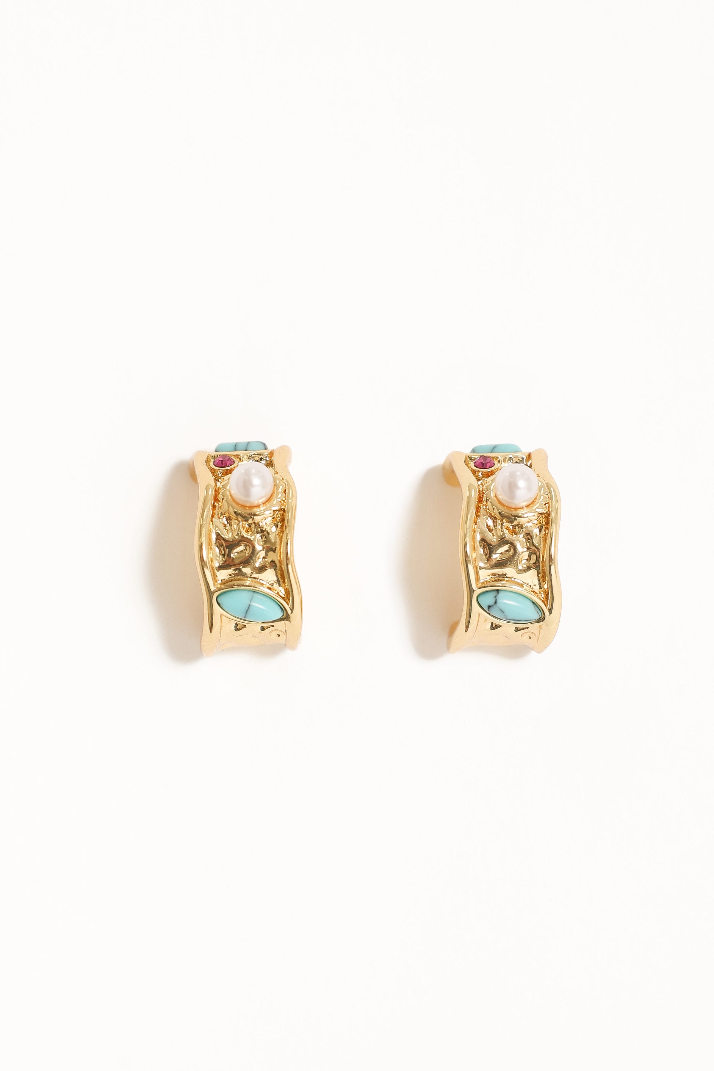 ACCESSORIES Delphine Earrings - Blue Gold