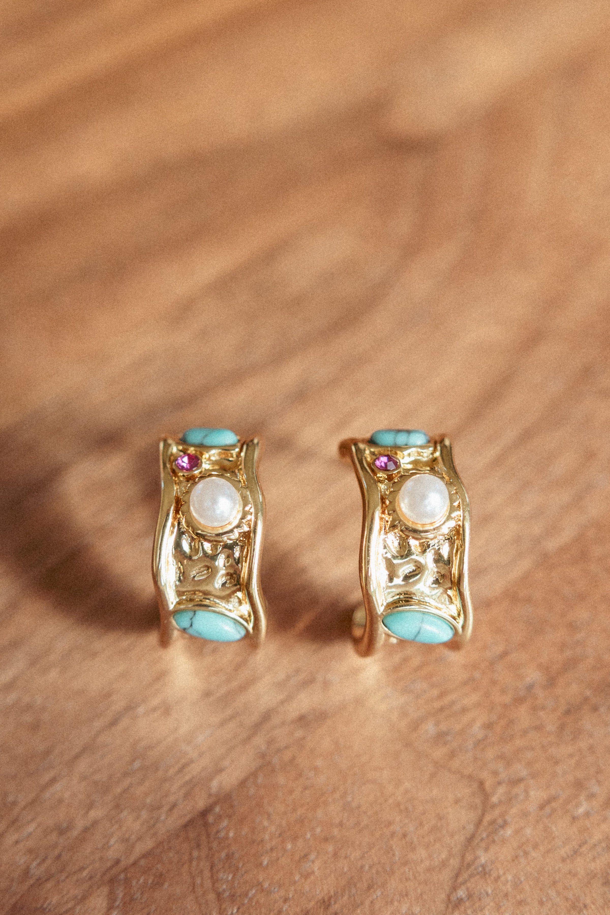 ACCESSORIES Delphine Earrings - Blue Gold