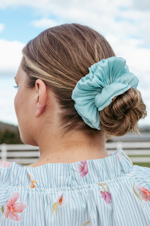 ACCESSORIES Ebony Scrunchie - Blue