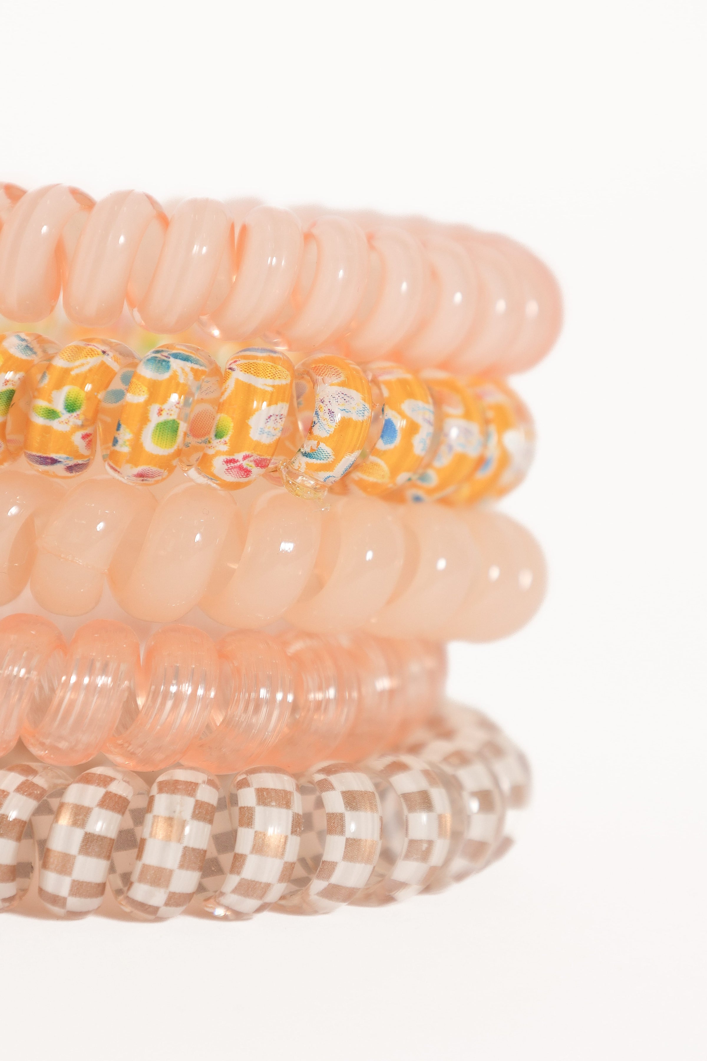ACCESSORIES Elodie Hair Tie Set - Pink Multi