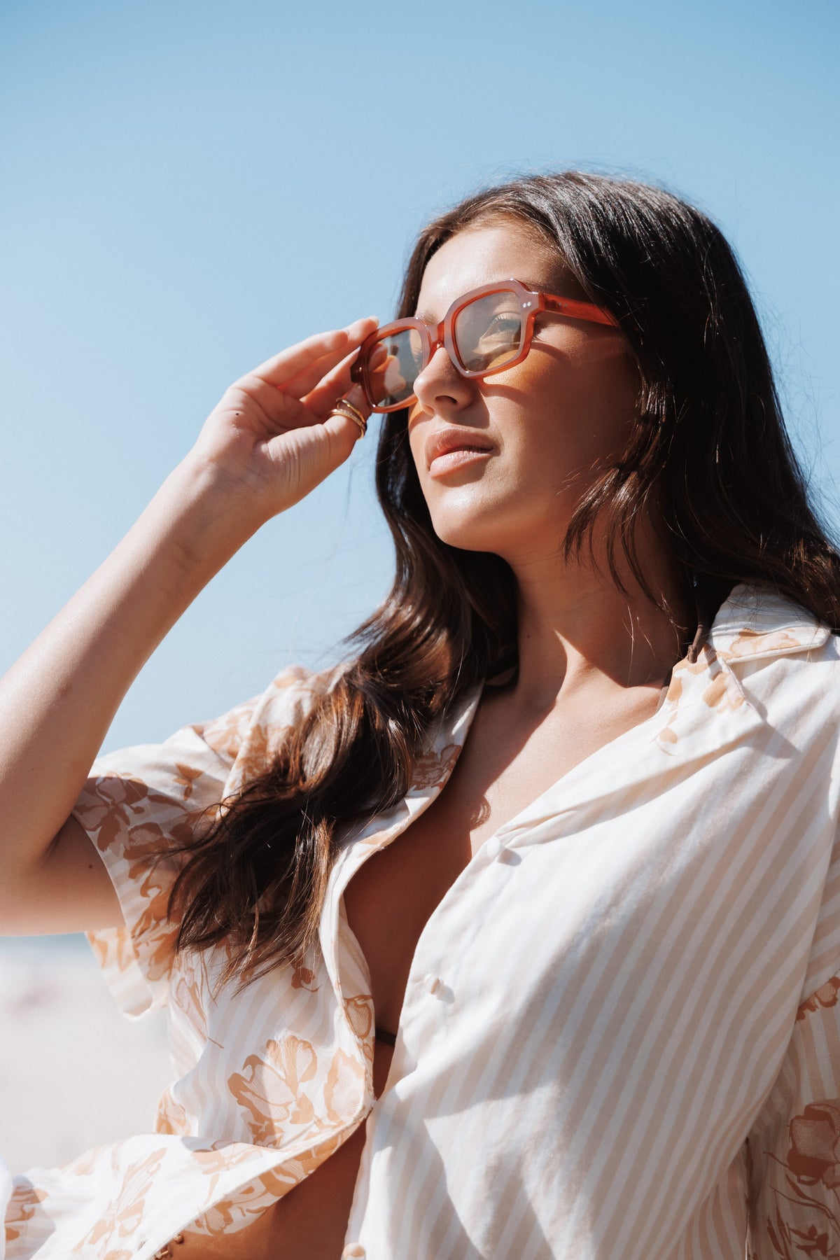 ACCESSORIES Francine Sunglasses - Maple Brown