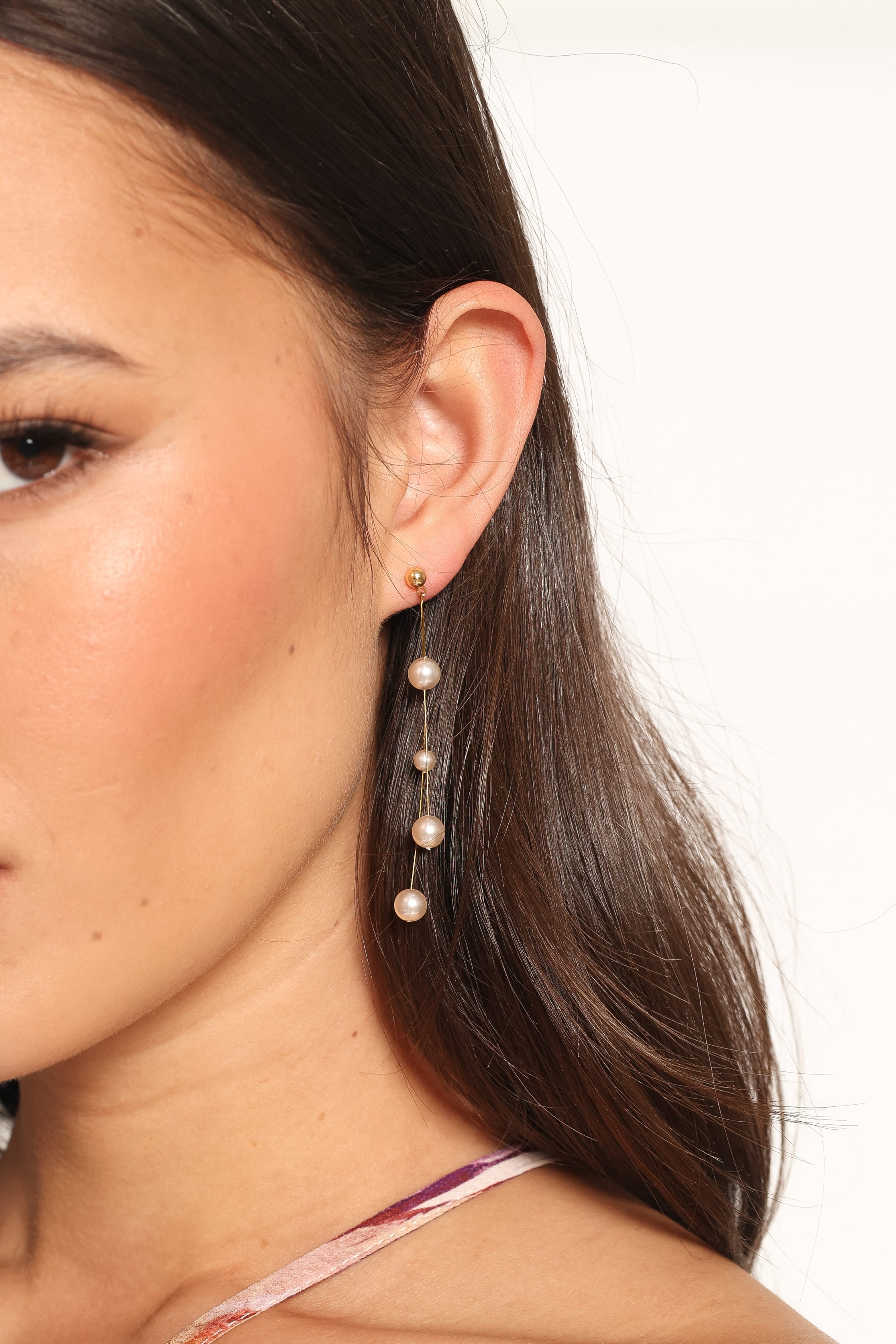 ACCESSORIES Isabelle Drop Earrings - Gold Pearl