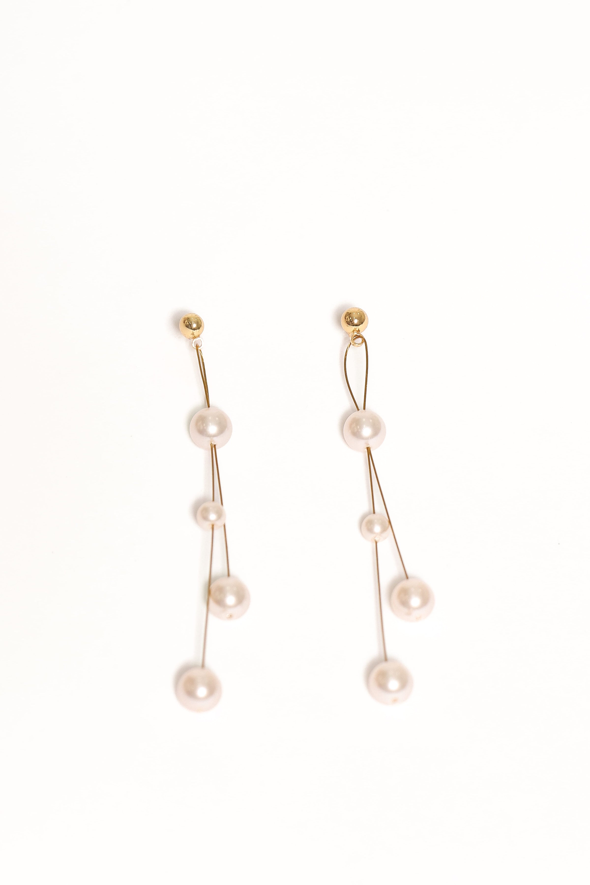 ACCESSORIES Isabelle Drop Earrings - Gold Pearl