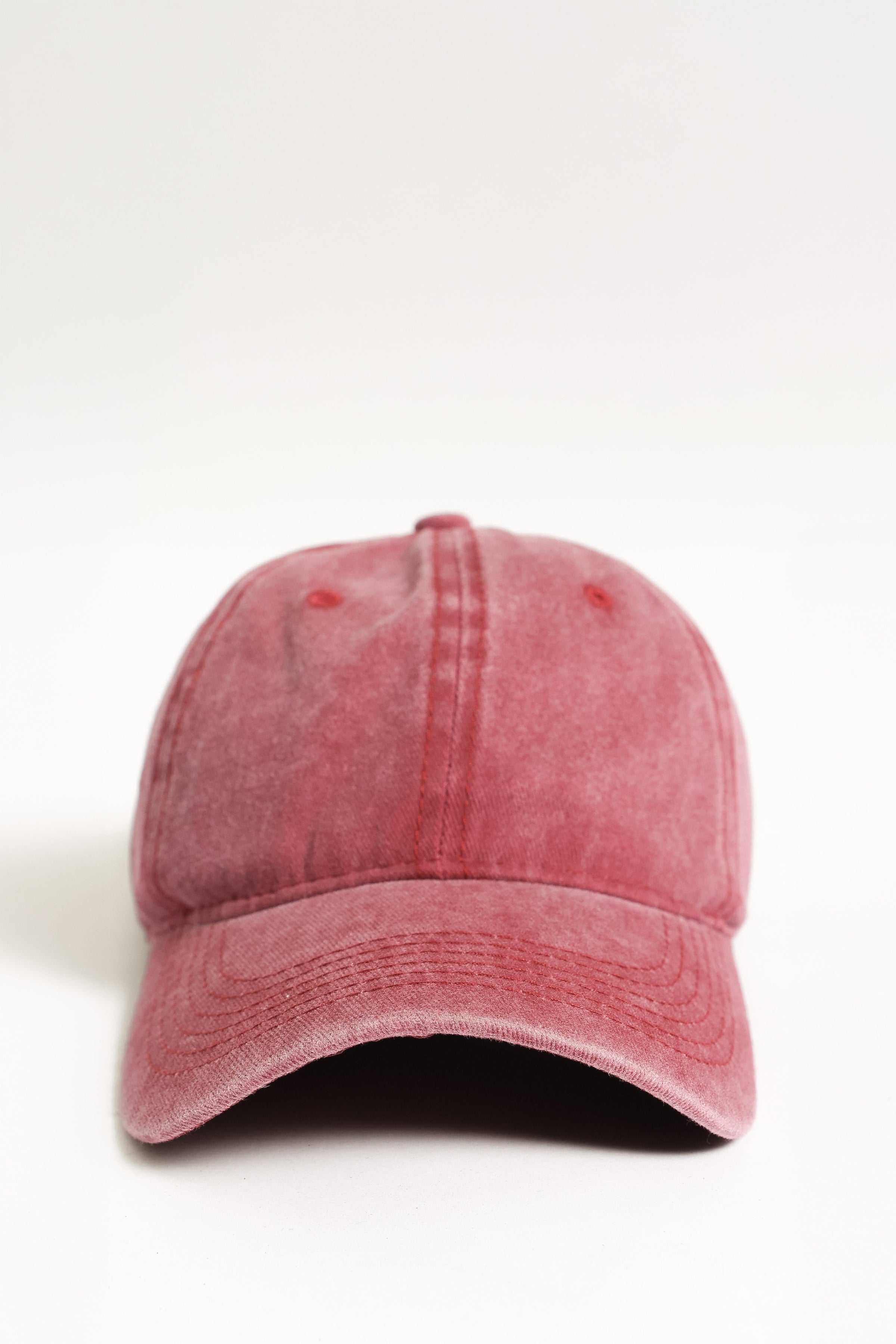 ACCESSORIES Jayden Washed Cap - Berry Pink