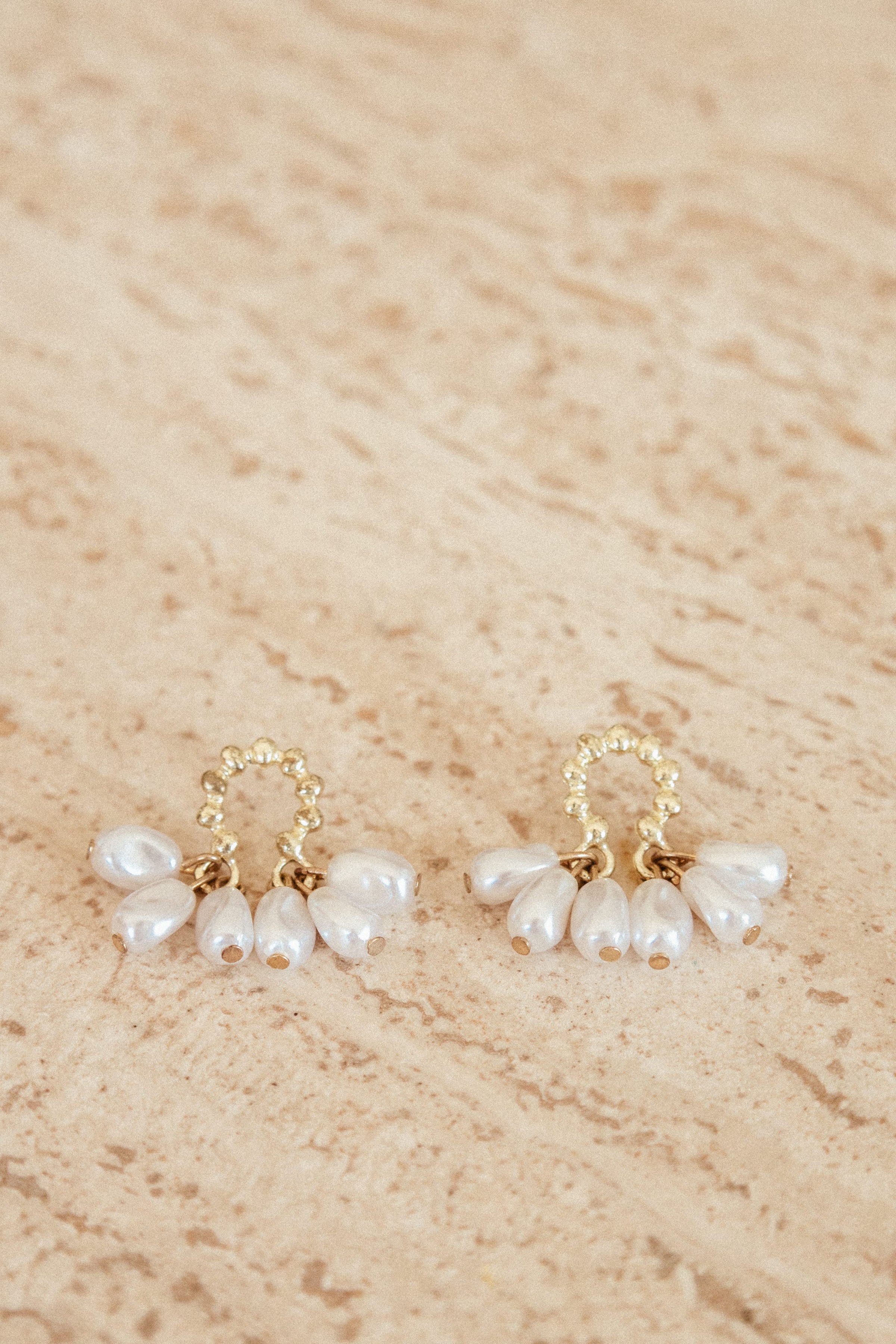 ACCESSORIES Jemima Earrings - Gold Pearl