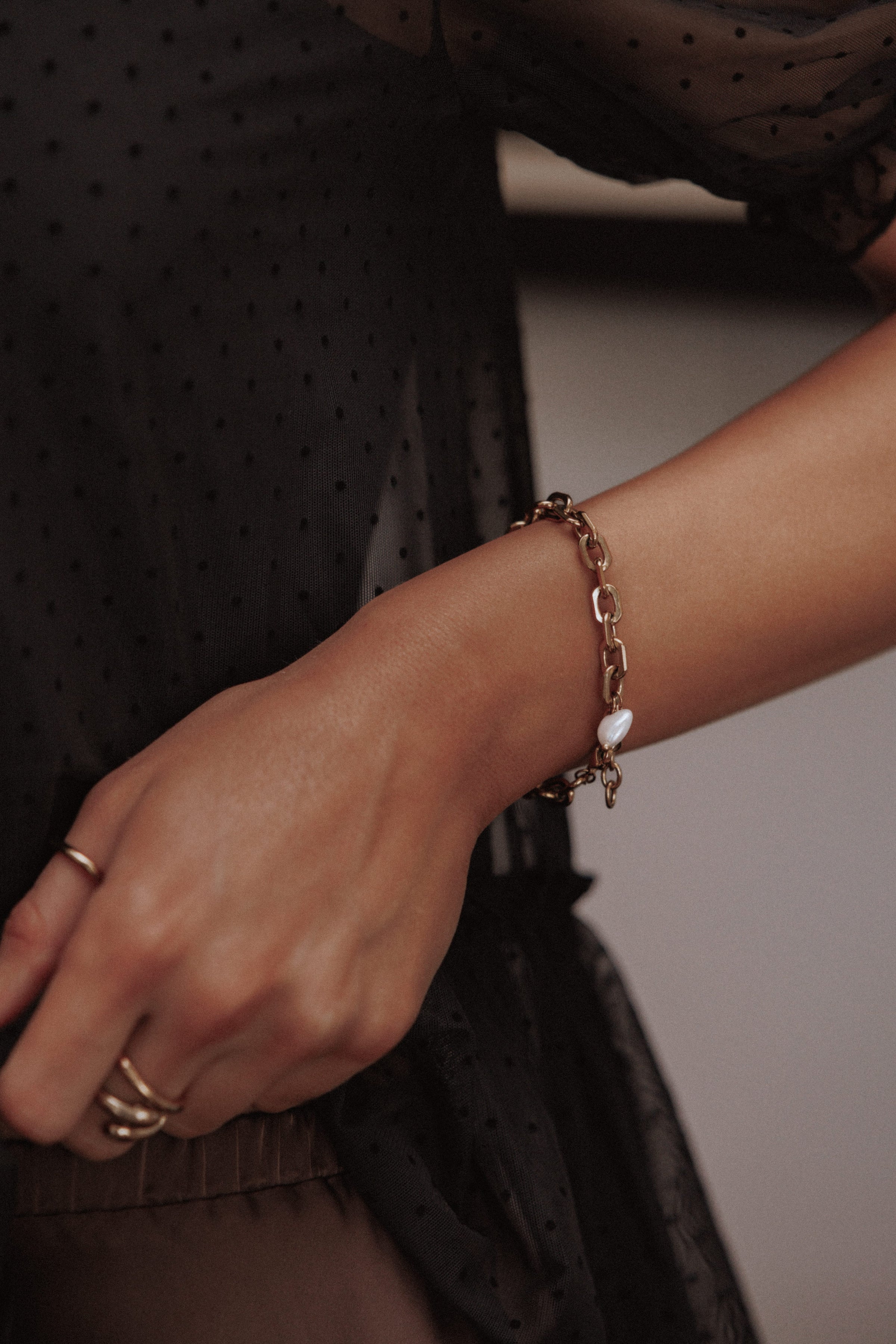 ACCESSORIES Kaelani Bracelet - Gold/Pearl