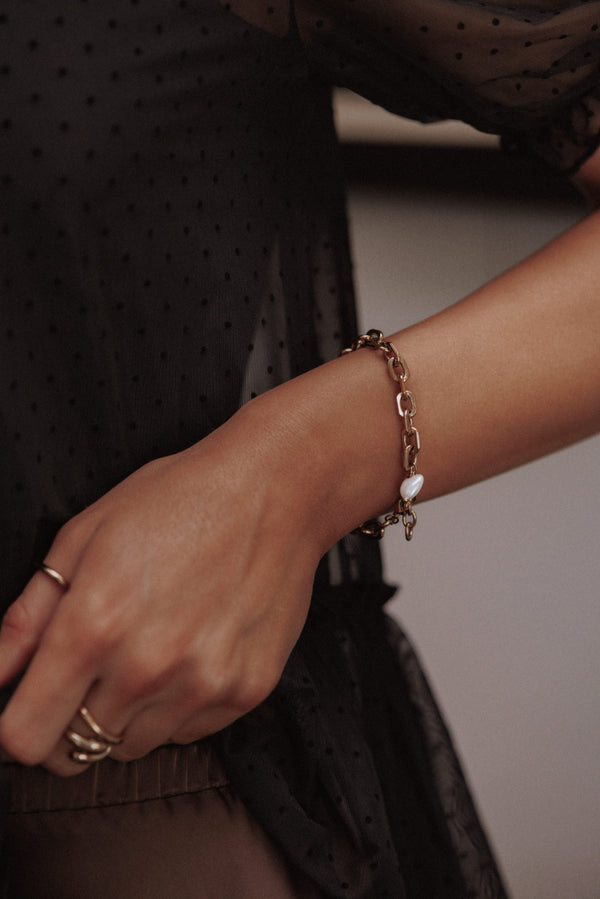 ACCESSORIES Kaelani Bracelet - Gold/Pearl
