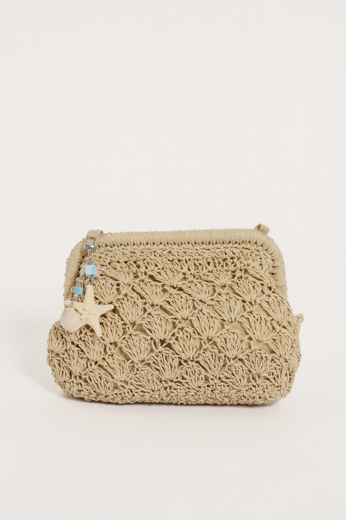 ACCESSORIES Kelsey Seashell Clutch Bag - Cream