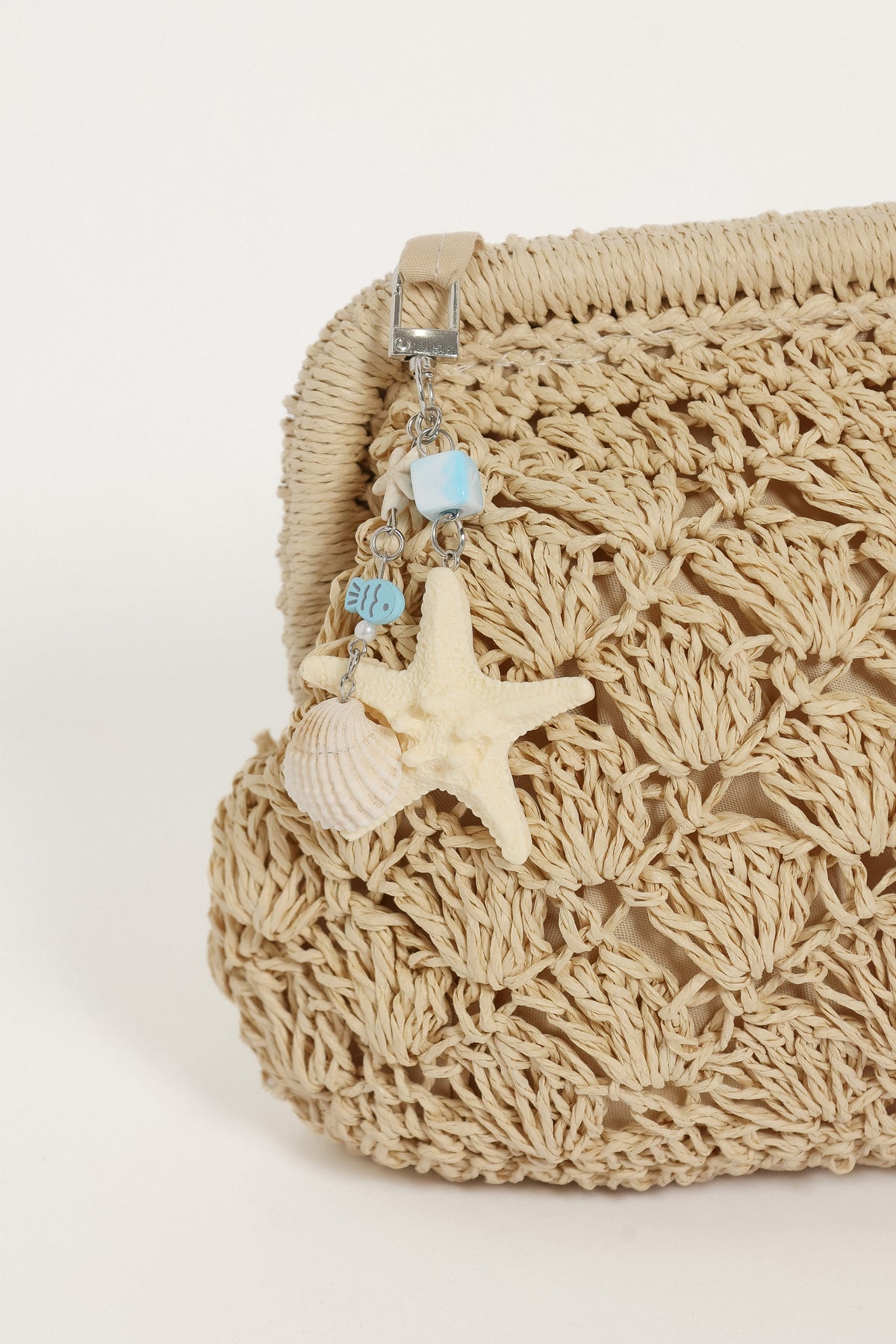 ACCESSORIES Kelsey Seashell Clutch Bag - Cream