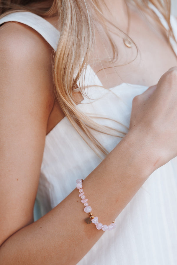 ACCESSORIES Luella Seashell Beaded Bracelet - Pink