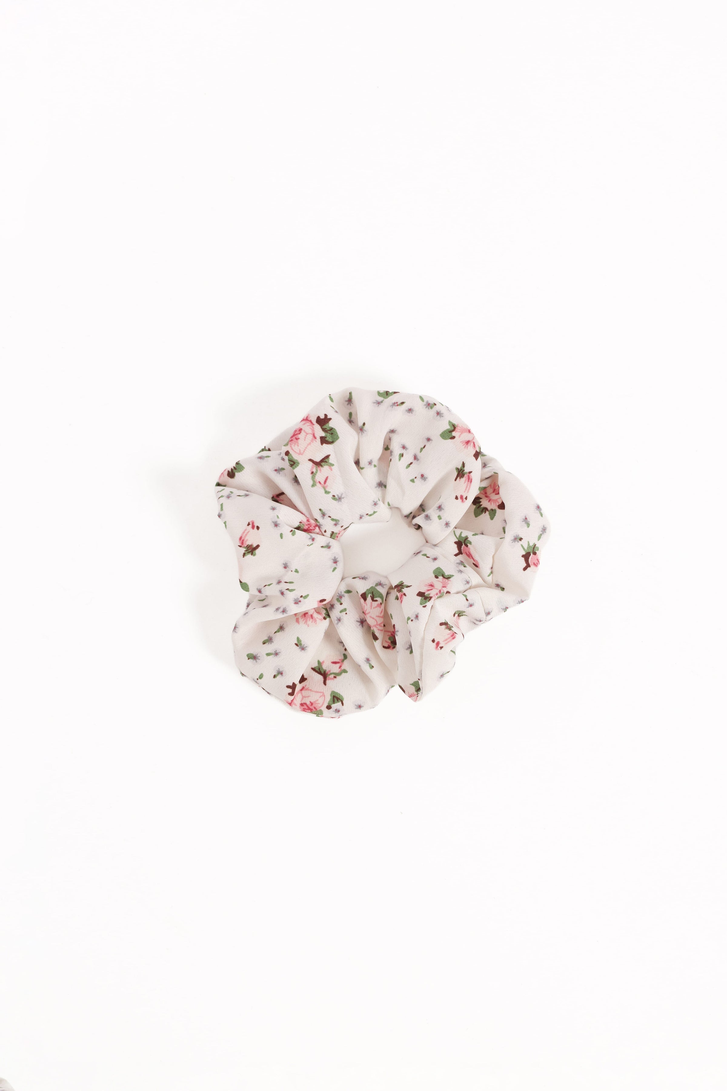 ACCESSORIES Lulu Scrunchie - White Floral