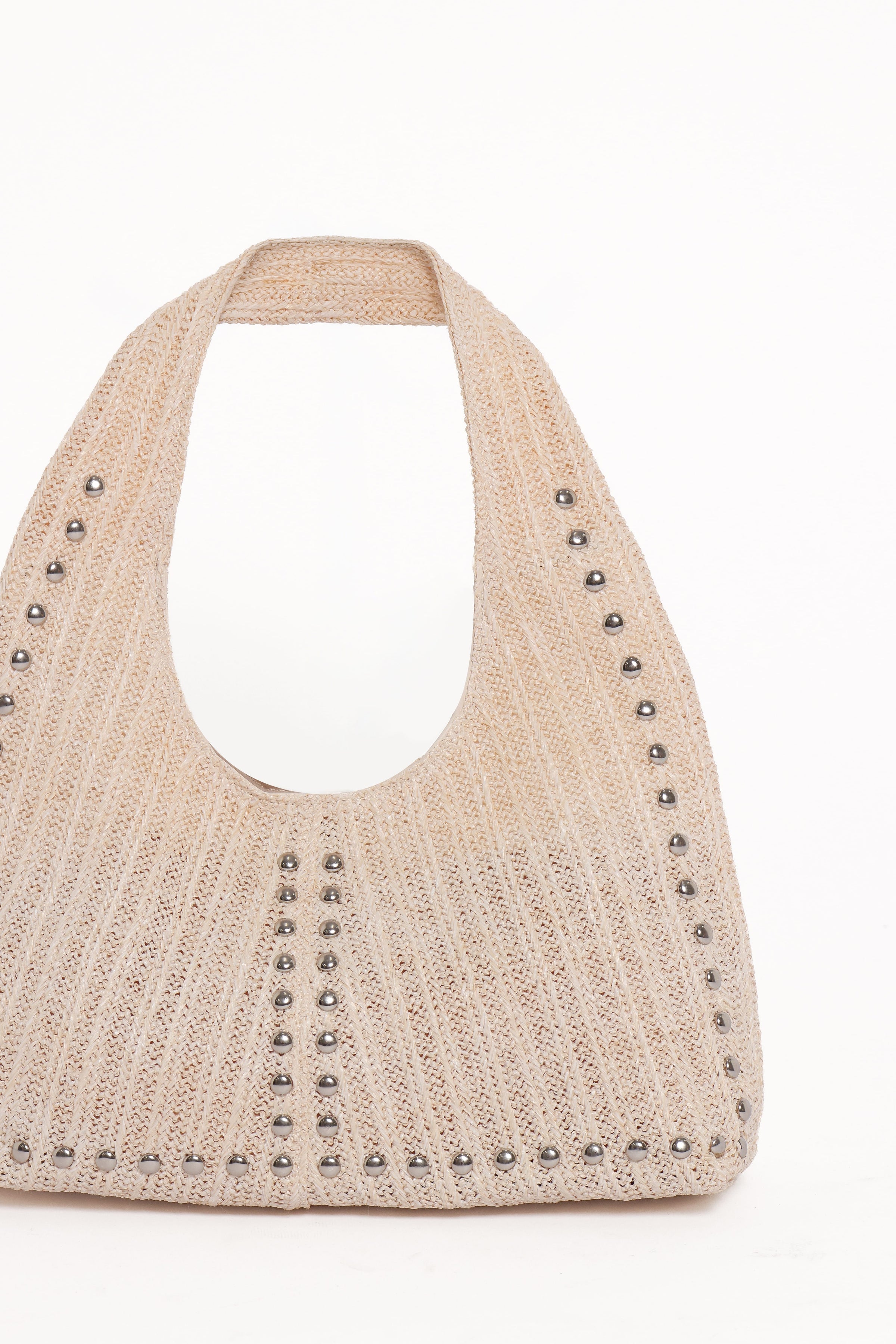 ACCESSORIES Melissa Studded Tote - Cream
