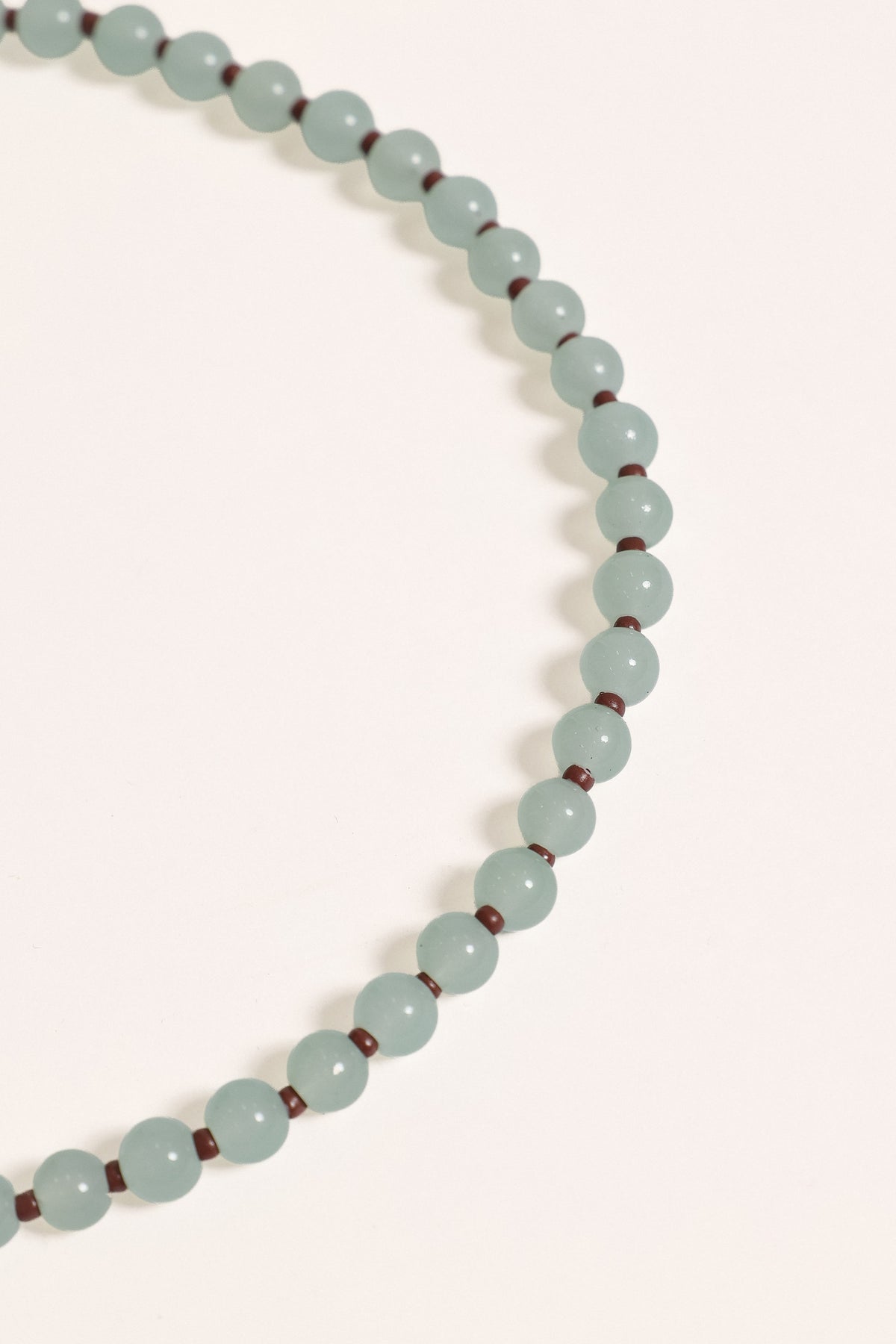 ACCESSORIES Nicola Beaded Necklace - Light Aqua