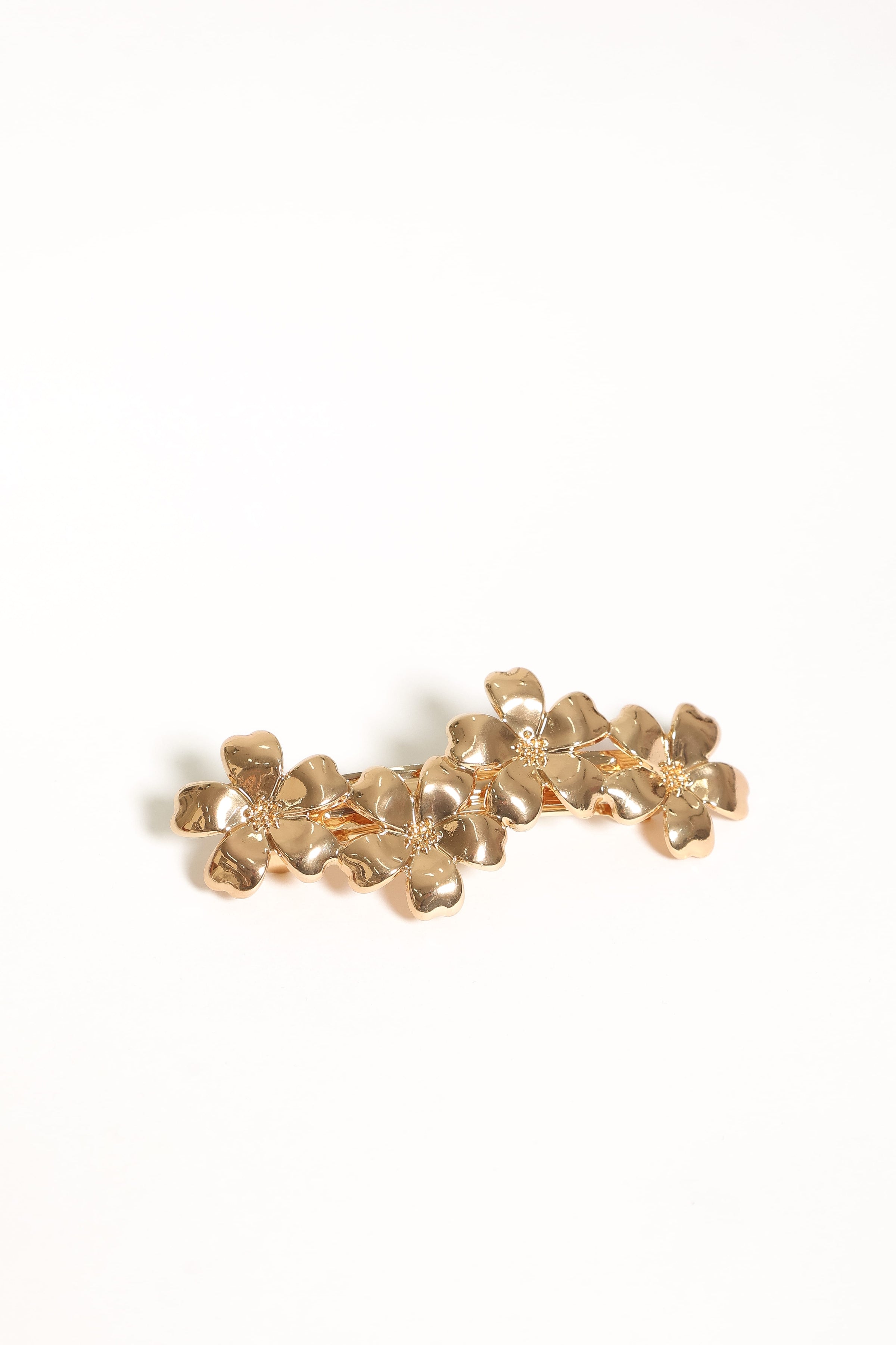ACCESSORIES Primrose Floral Hair Clip - Gold