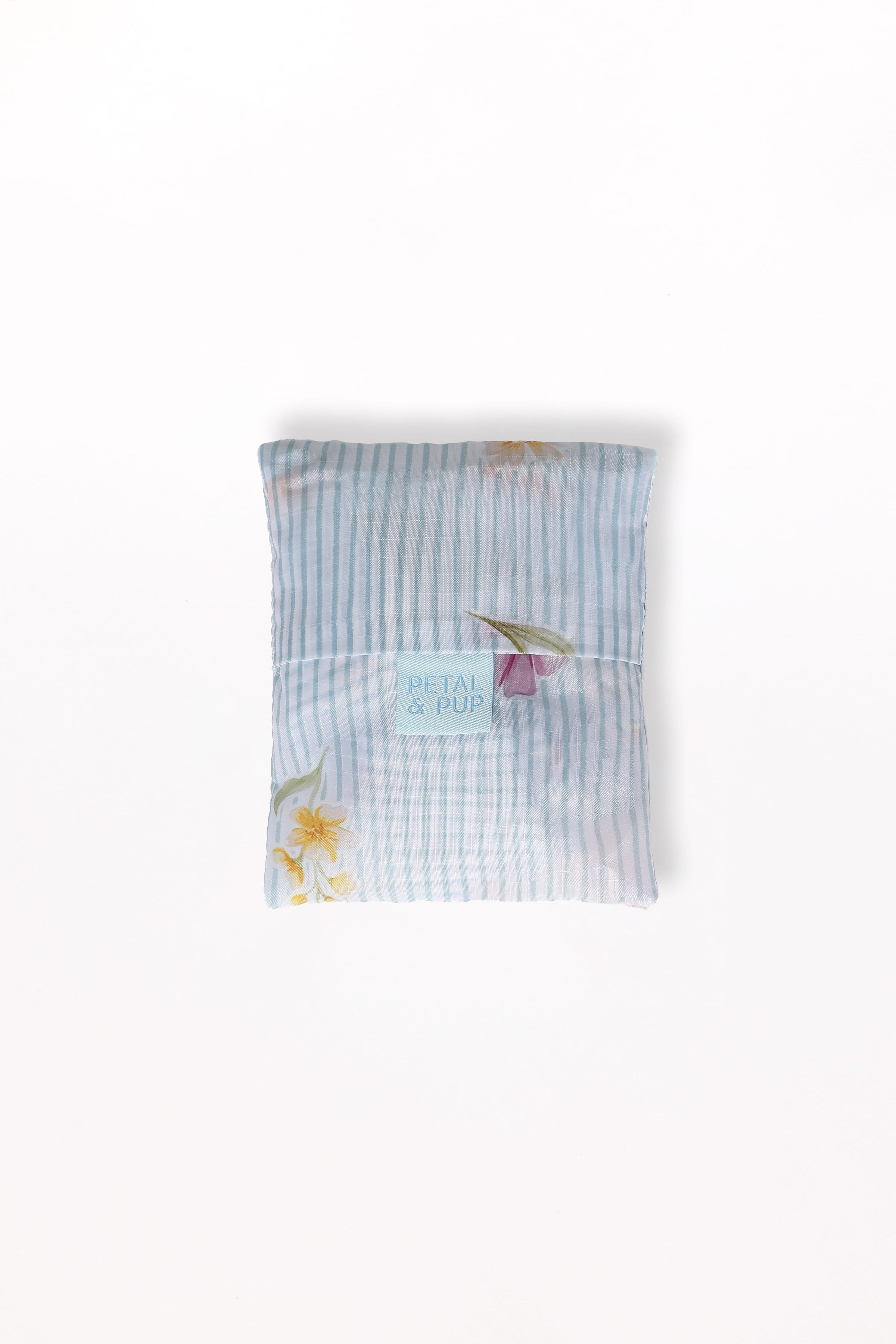 ACCESSORIES Reusable Shopping Bag - Blue Garden Stripe