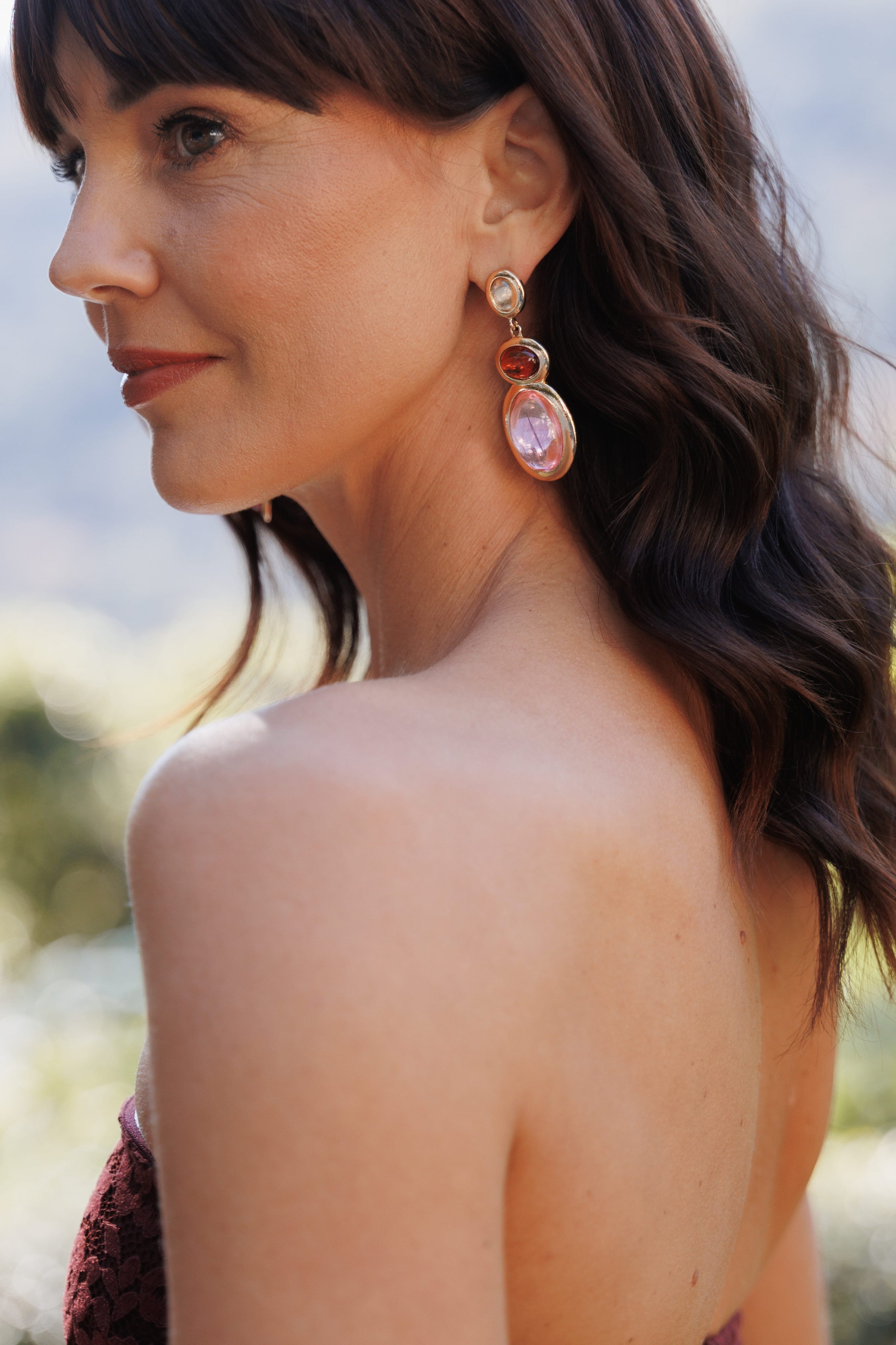 ACCESSORIES Rosabelle Drop Earrings - Pink Multi