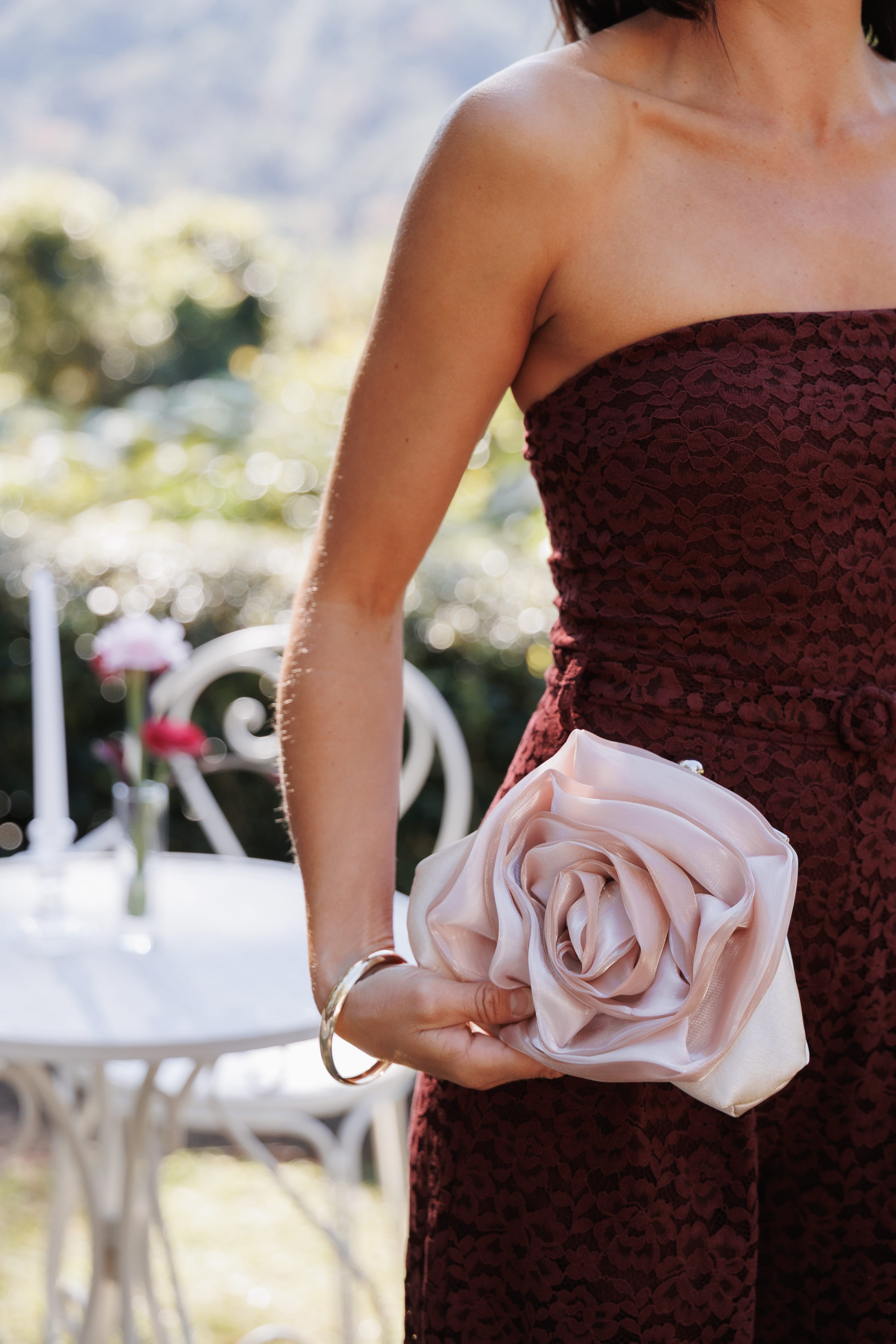 ACCESSORIES Seraphina Rosette Bag - Blush Pink