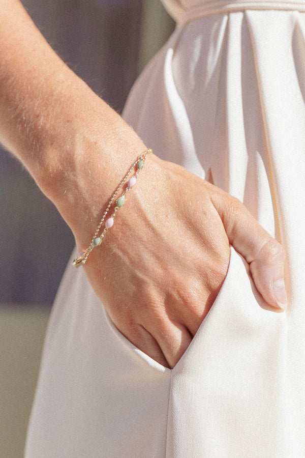 ACCESSORIES Tilly Bracelet - Pink/Green