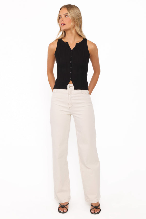 BOTTOMS Abrand 94 Wide Leg Jeans - Vanilla
