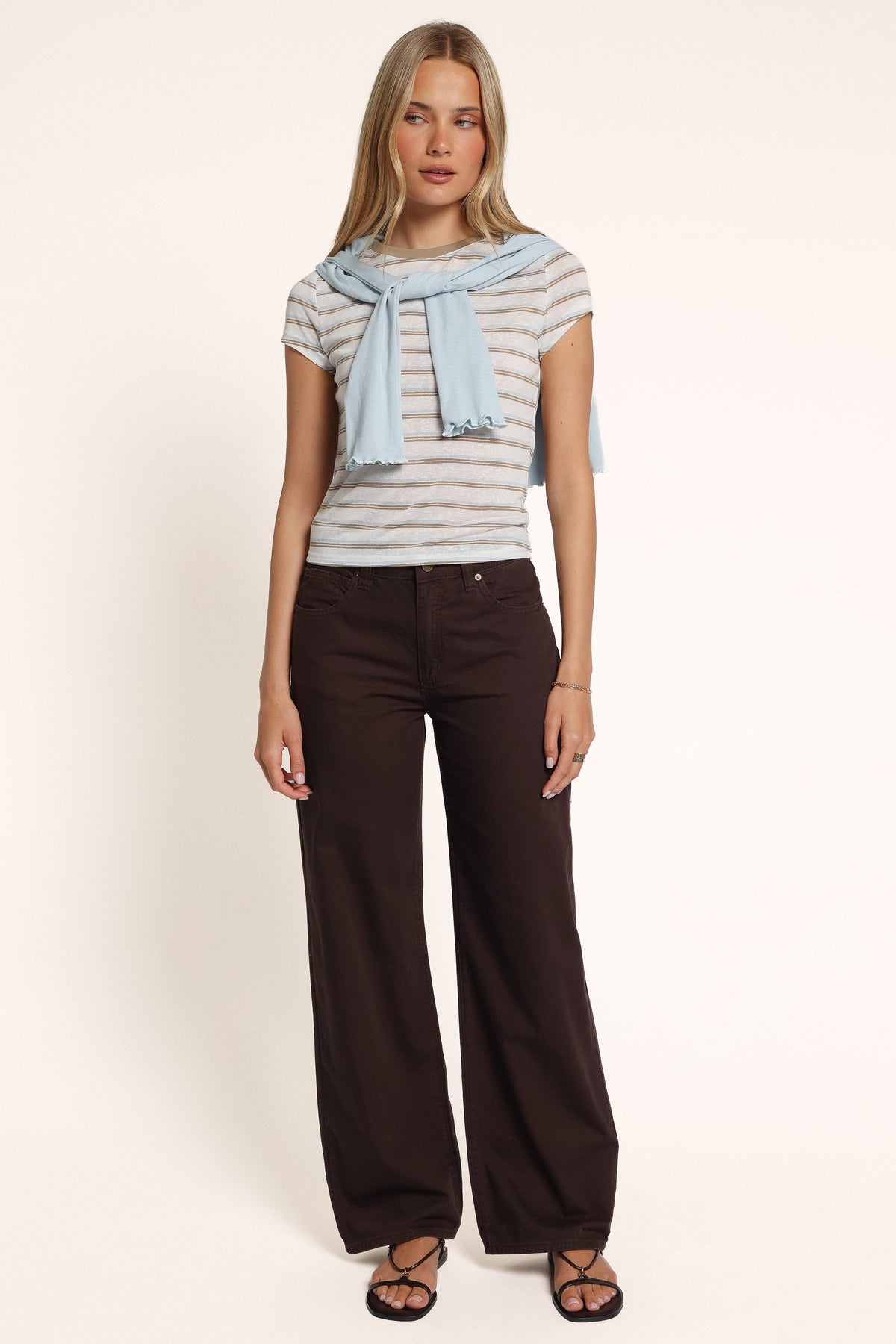 BOTTOMS Abrand 95 Baggy Drill Jeans - Chocolate