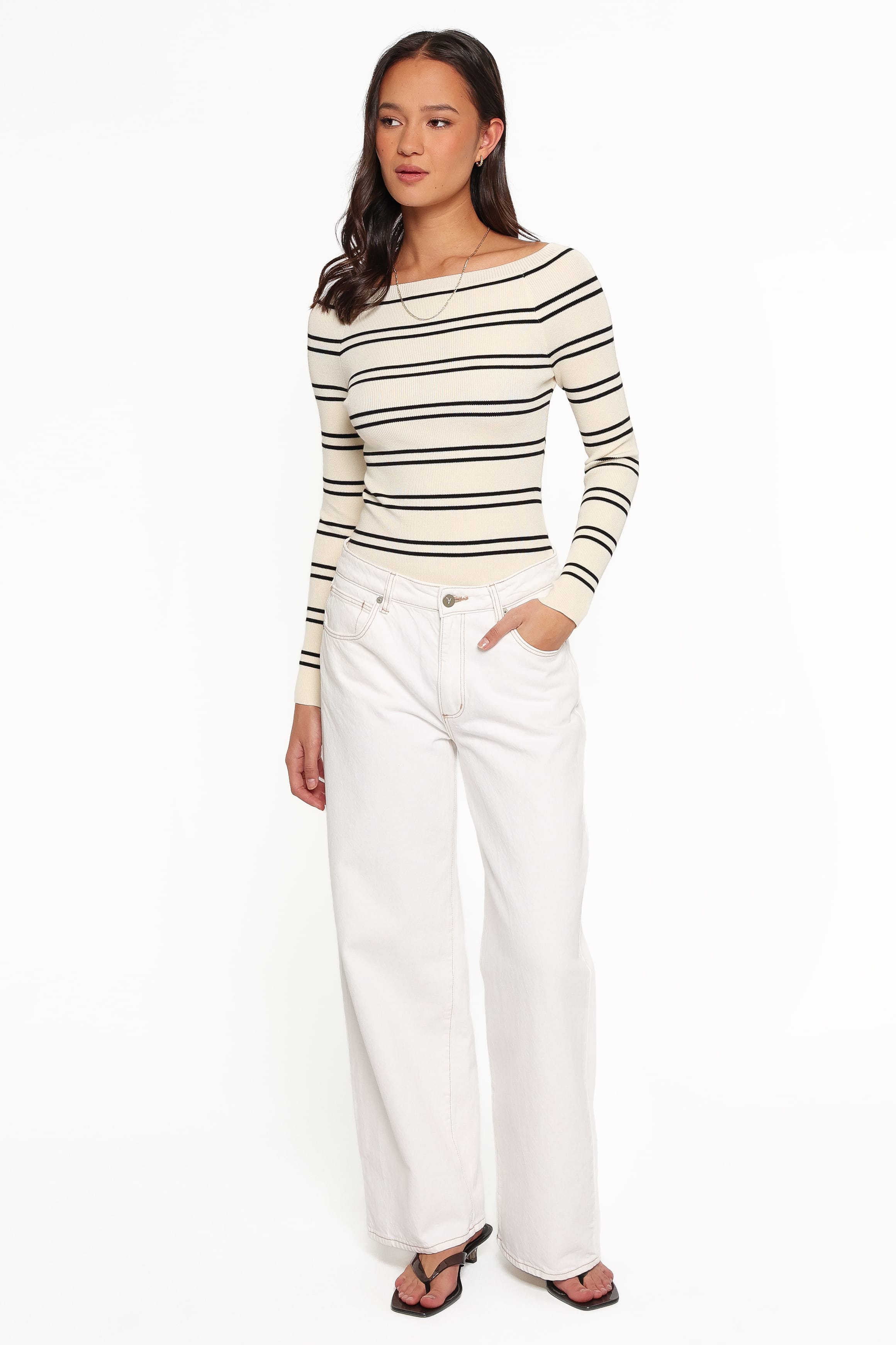 BOTTOMS Abrand 95 Baggy Petite Jeans - Porcelain