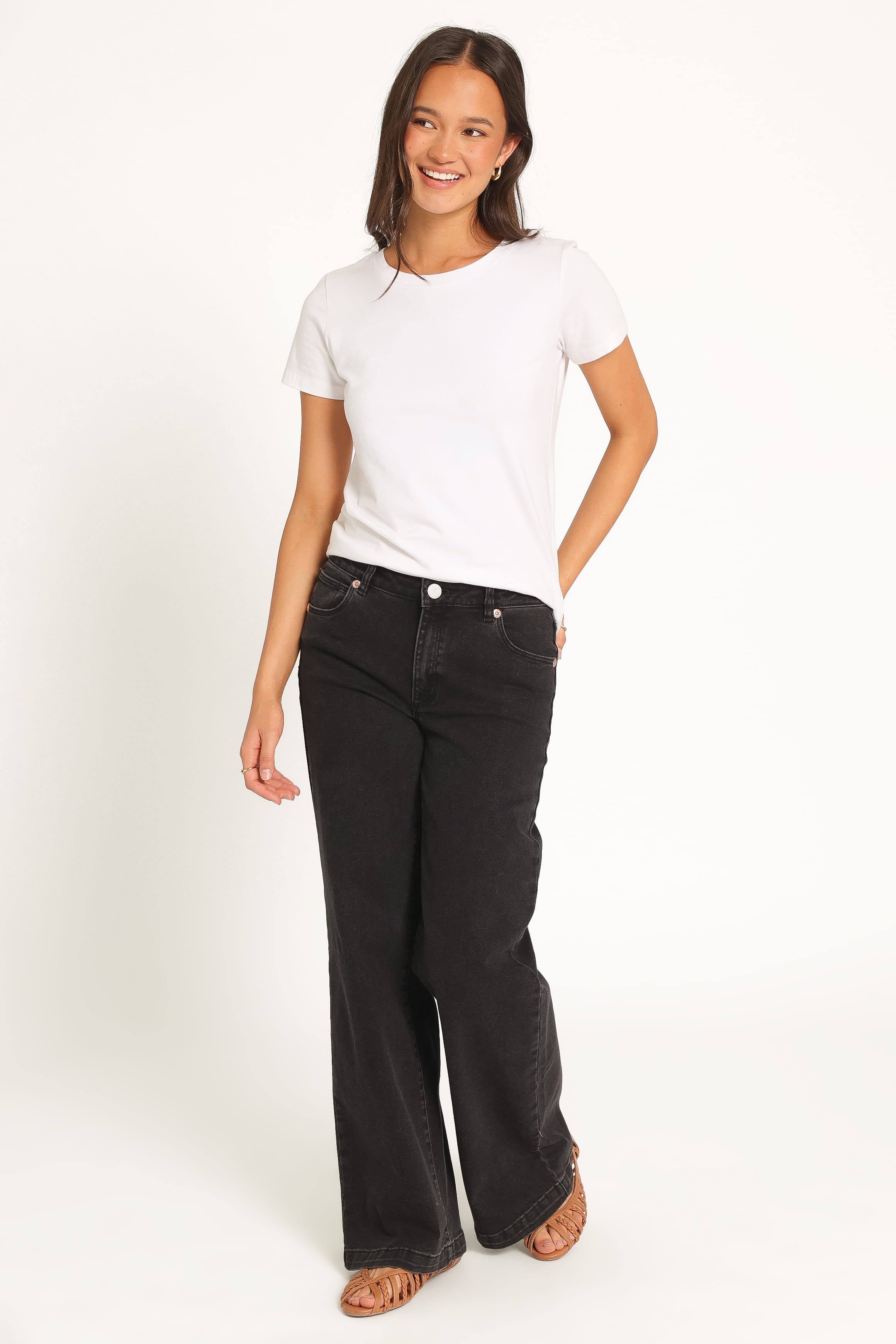 BOTTOMS Abrand 95 Wide Leg Jeans - Brie