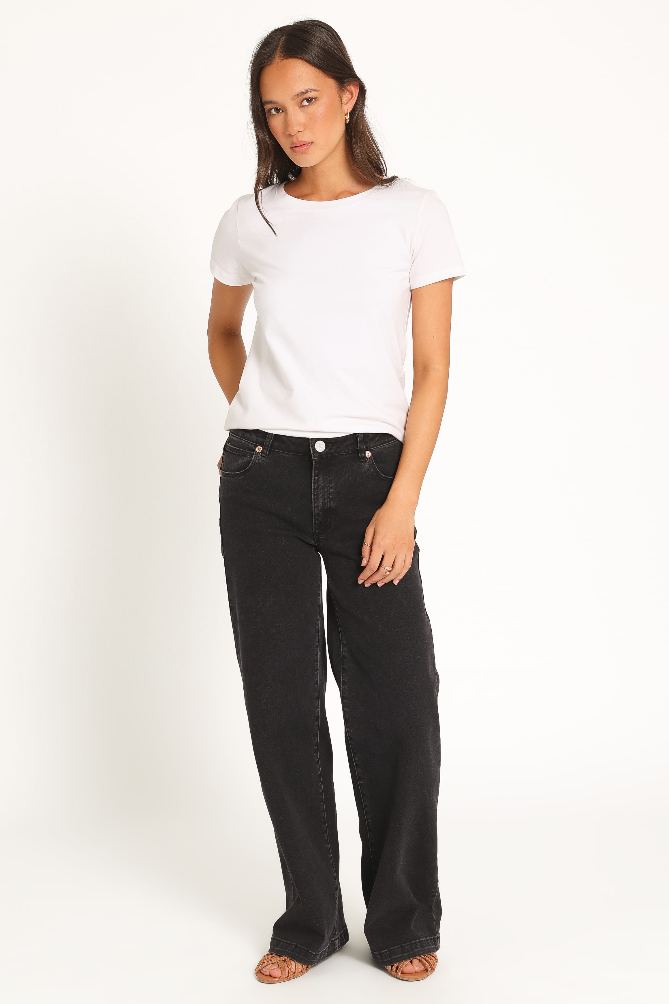 BOTTOMS Abrand 95 Wide Leg Jeans - Brie
