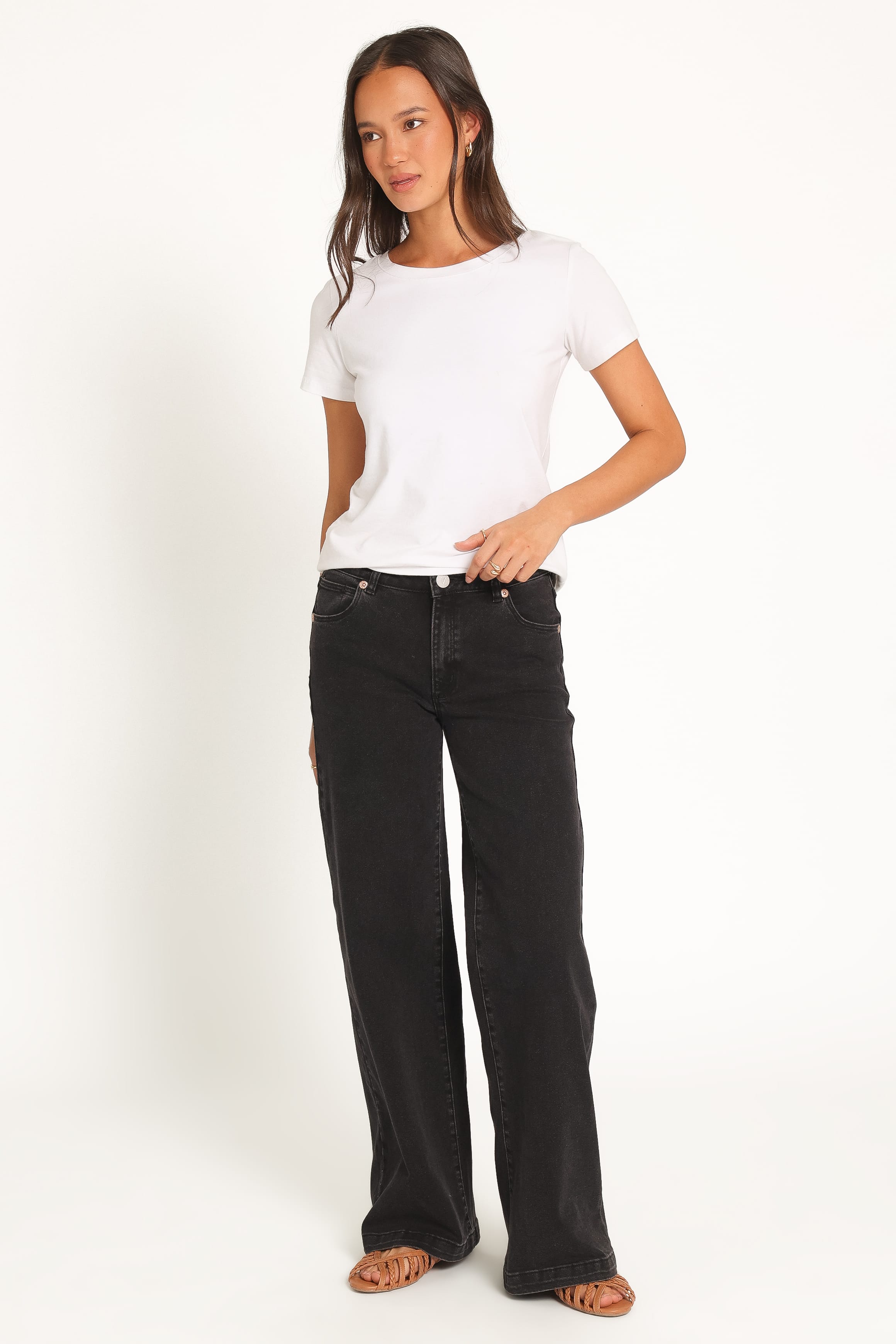BOTTOMS Abrand 95 Wide Leg Jeans - Brie