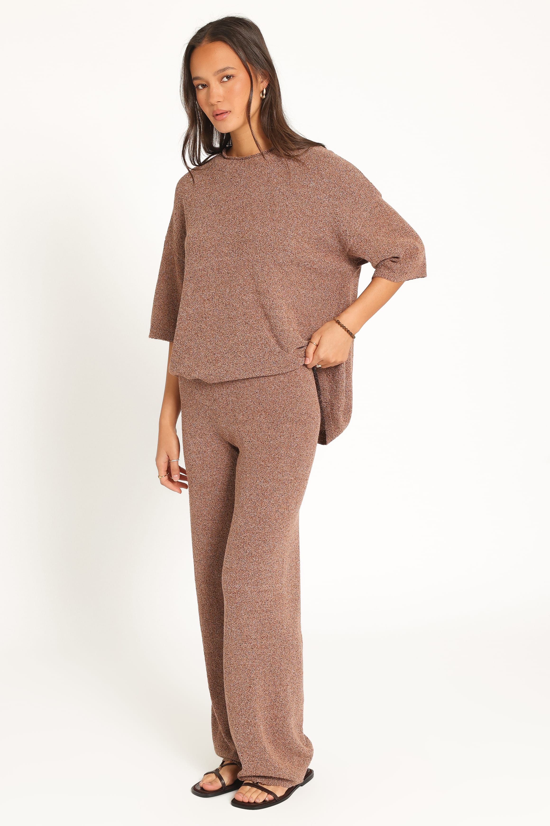 BOTTOMS Ashby Knit Pant - Espresso