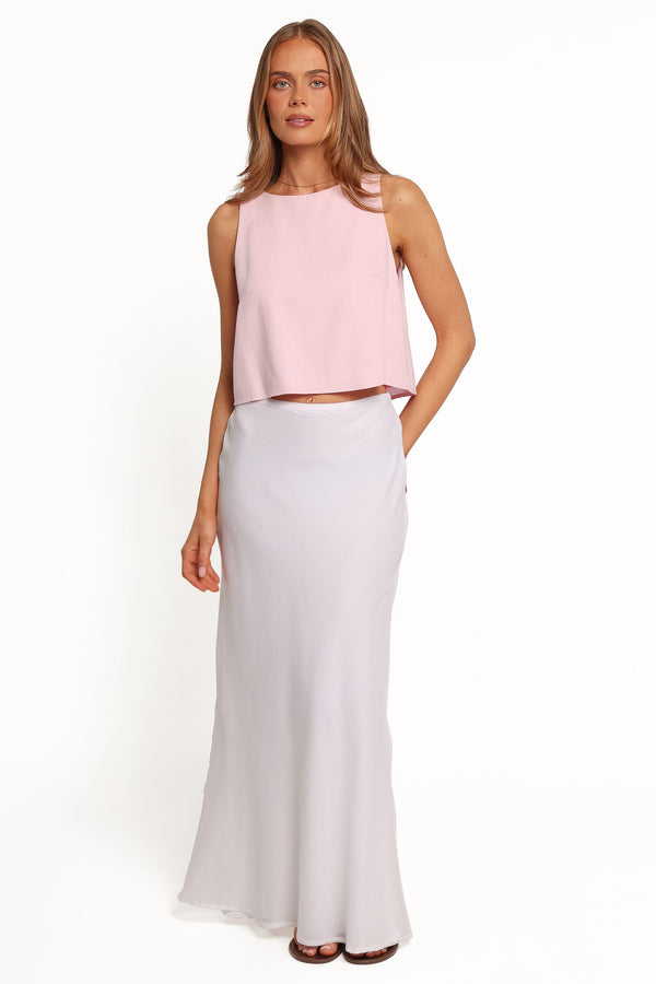 BOTTOMS Benson Maxi Skirt - White